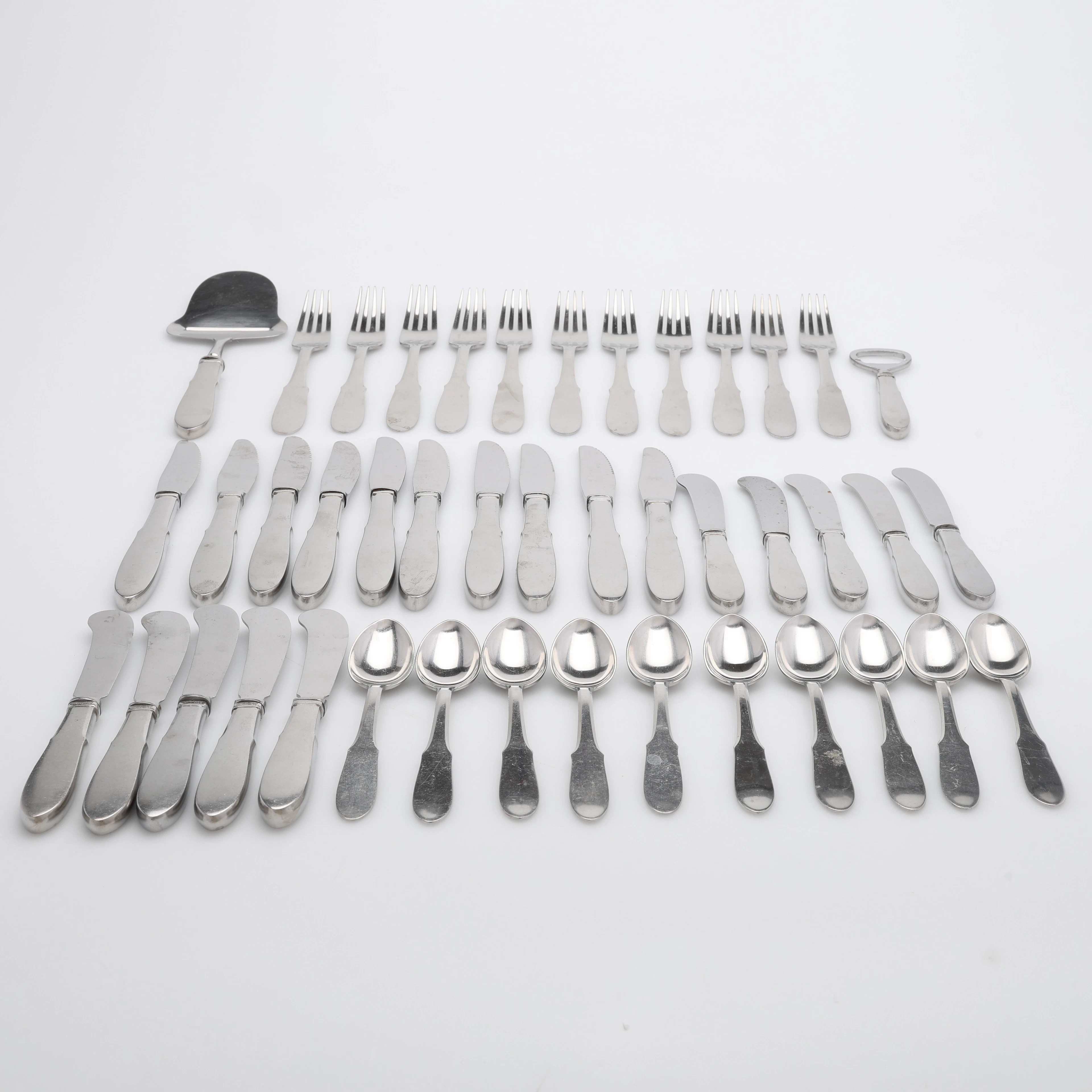 GUNDORPH ALBERTUS. BESTICK, "MITRA", FÖR GEORG JENSEN, RAADVAAD, DANMARK.