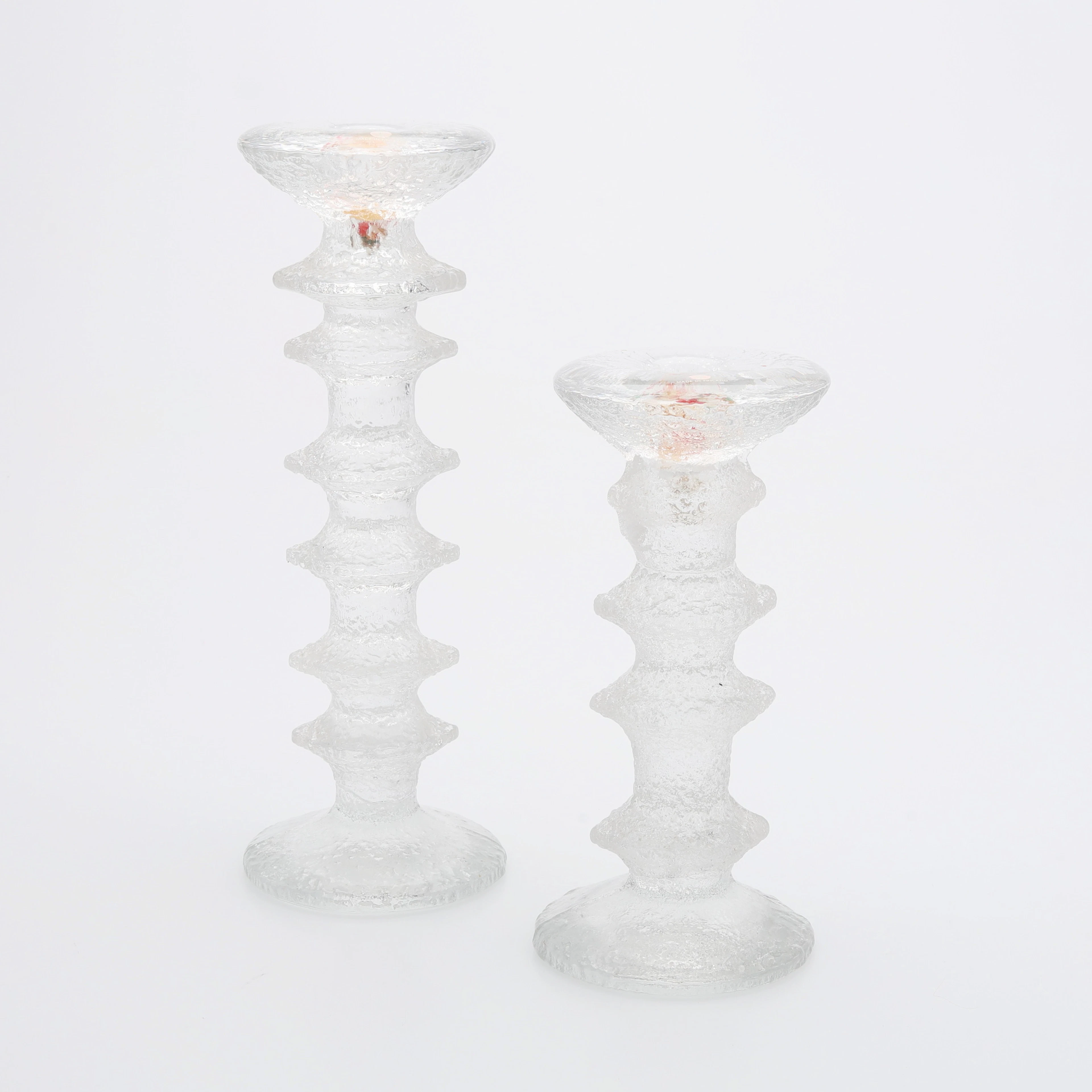 TIMO SARPANEVA. LJUSSTAKAR, 2 ST, "FESTIVO", IITTALA, FINLAND.