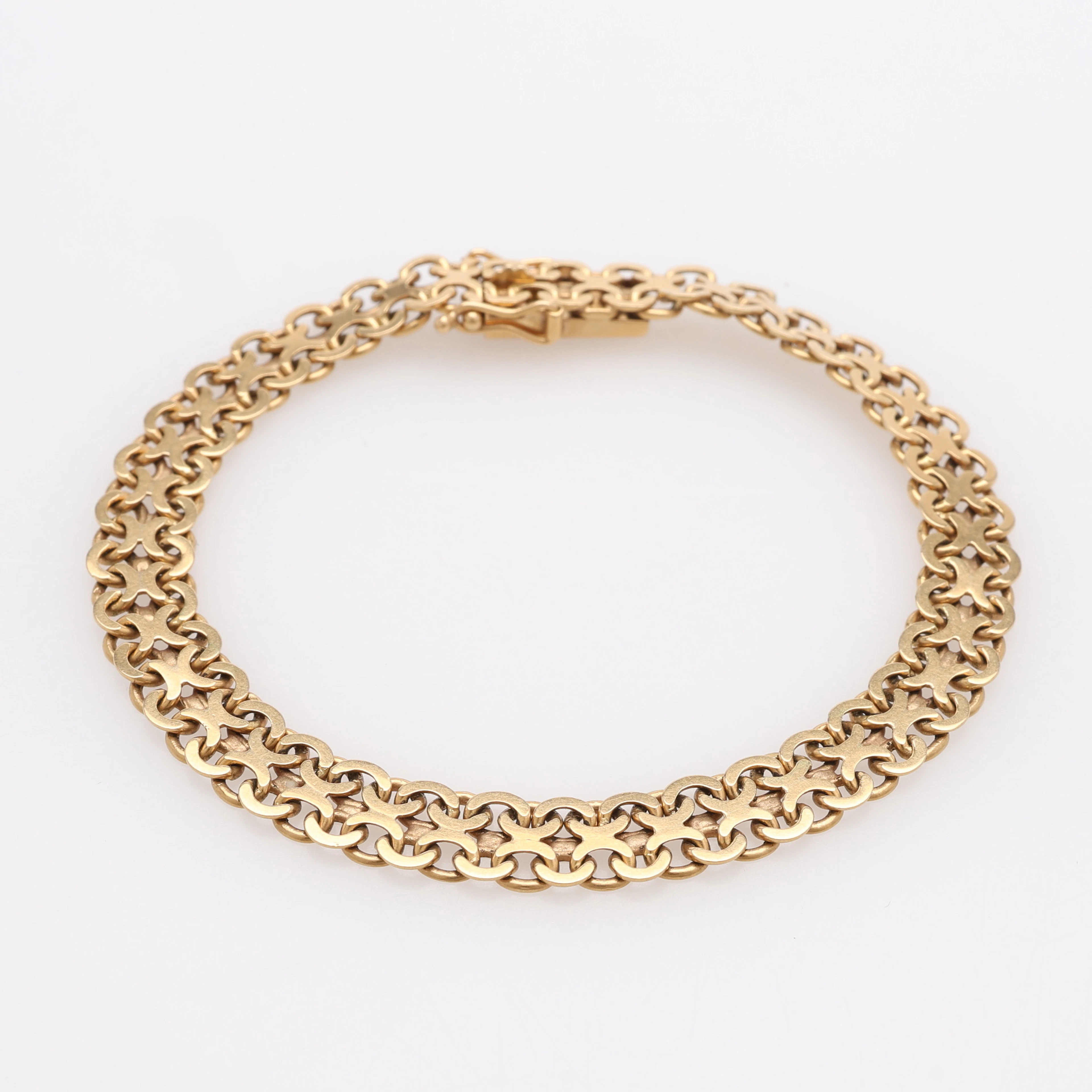 ARMBAND, 18K GULD, VIKT CA 13,7 GRAM.