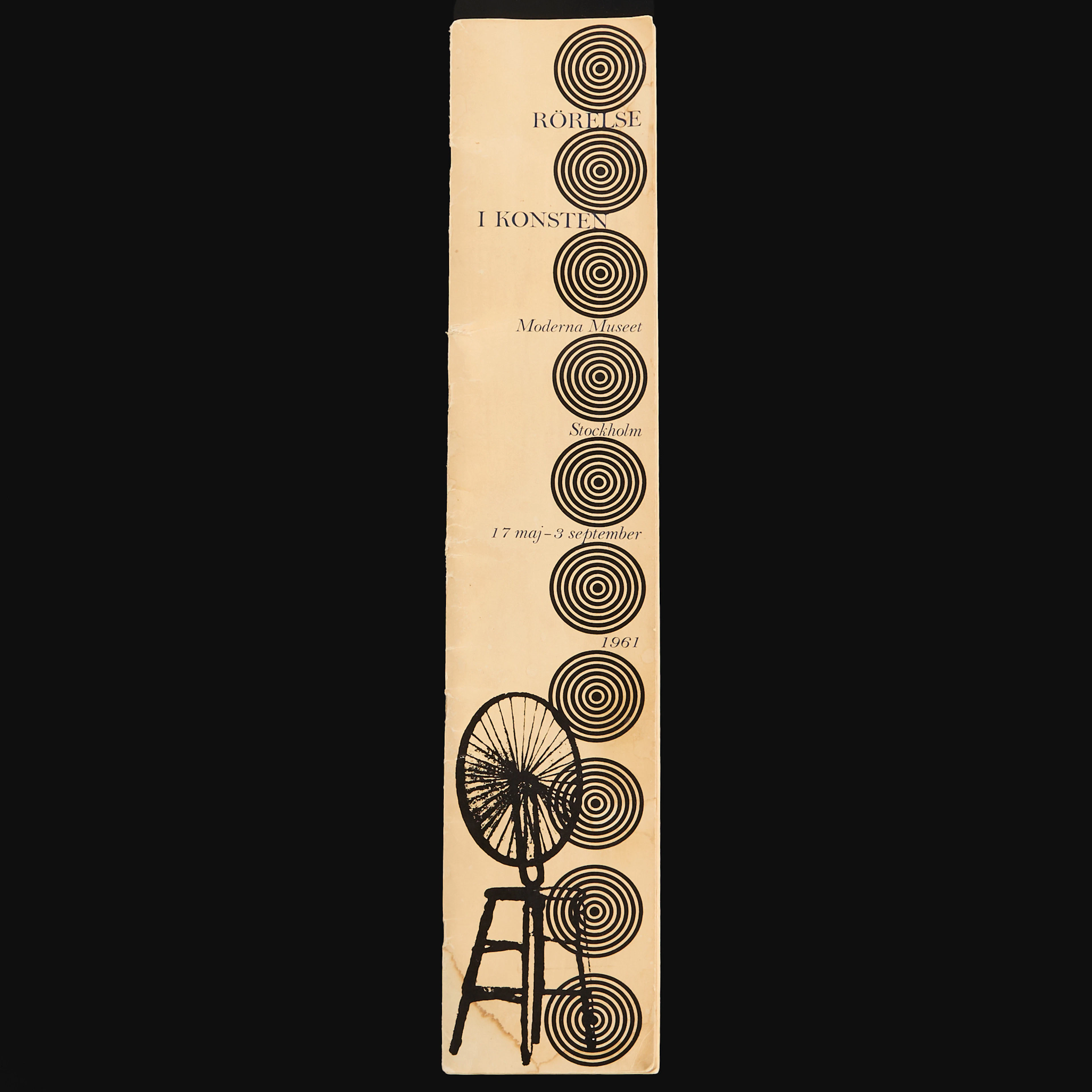 RÖRELSE I KONSTEN, Moderna Museet, 1961, utställningskatalog, medföljer: