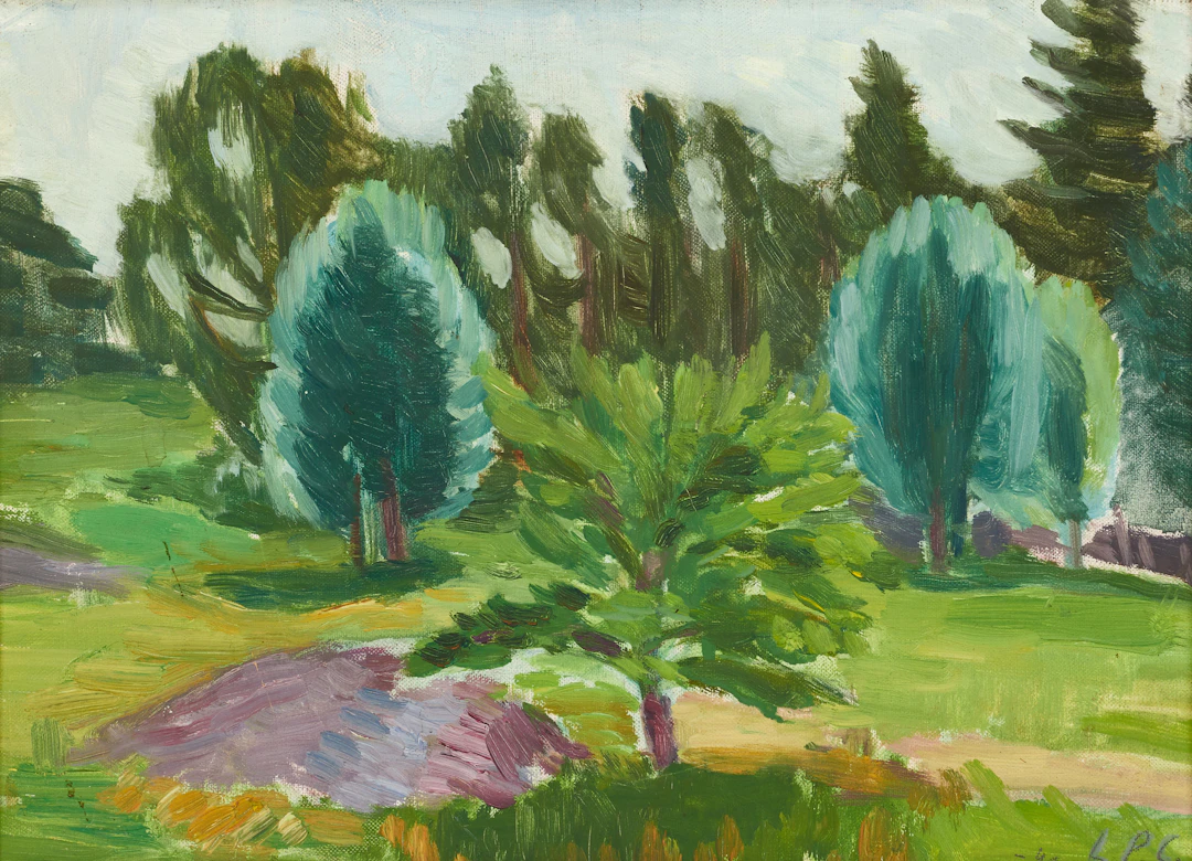 LOUISE PEYRON-CARLBERG (Sverige, Stockholm 1911-1978 Stockholm). Landskap