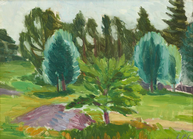 LOUISE PEYRON-CARLBERG (Sverige, Stockholm 1911-1978 Stockholm). Landskap
