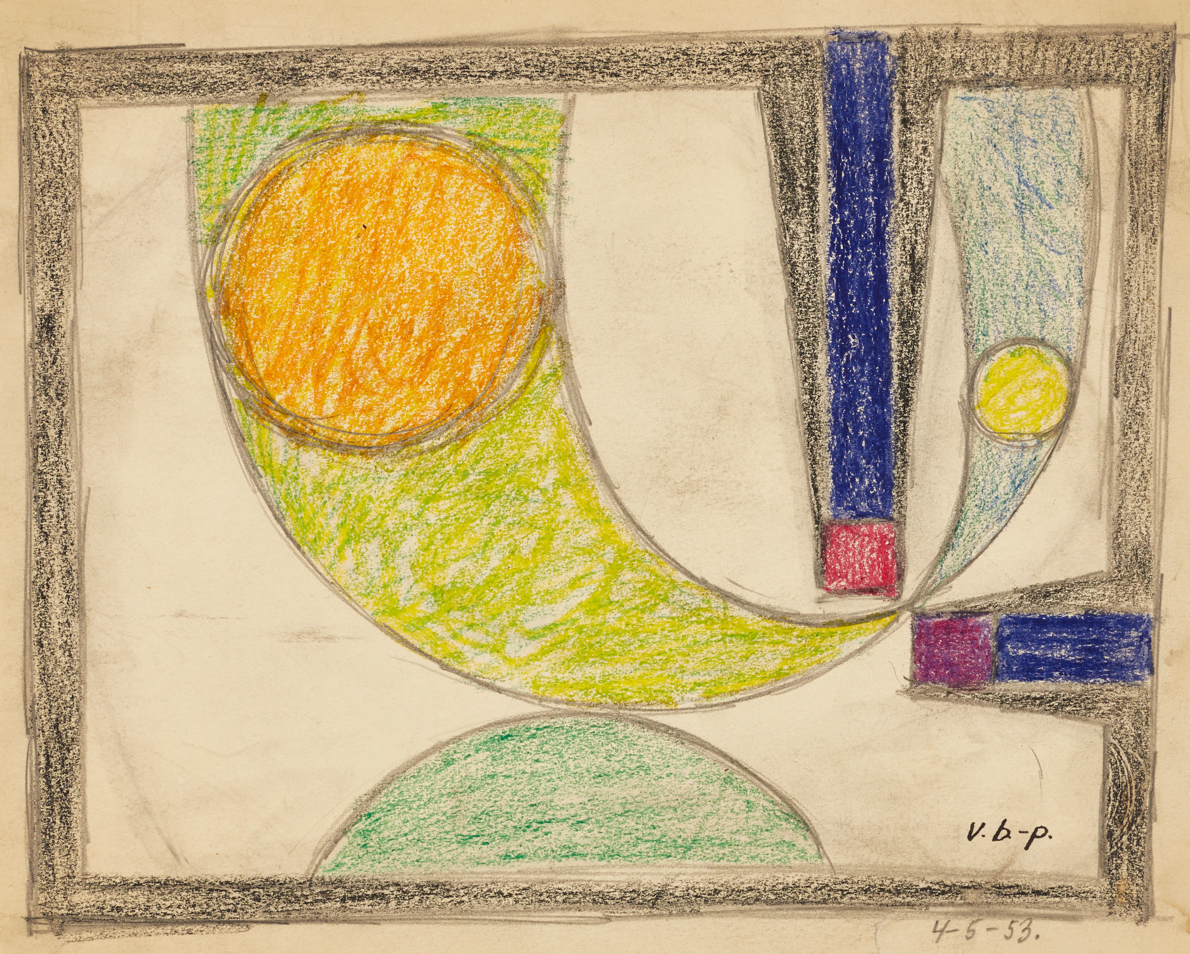 VILHELM BJERKE-PETERSEN. (Danmark / Sverige, 1909‑1957). "Formstudie"