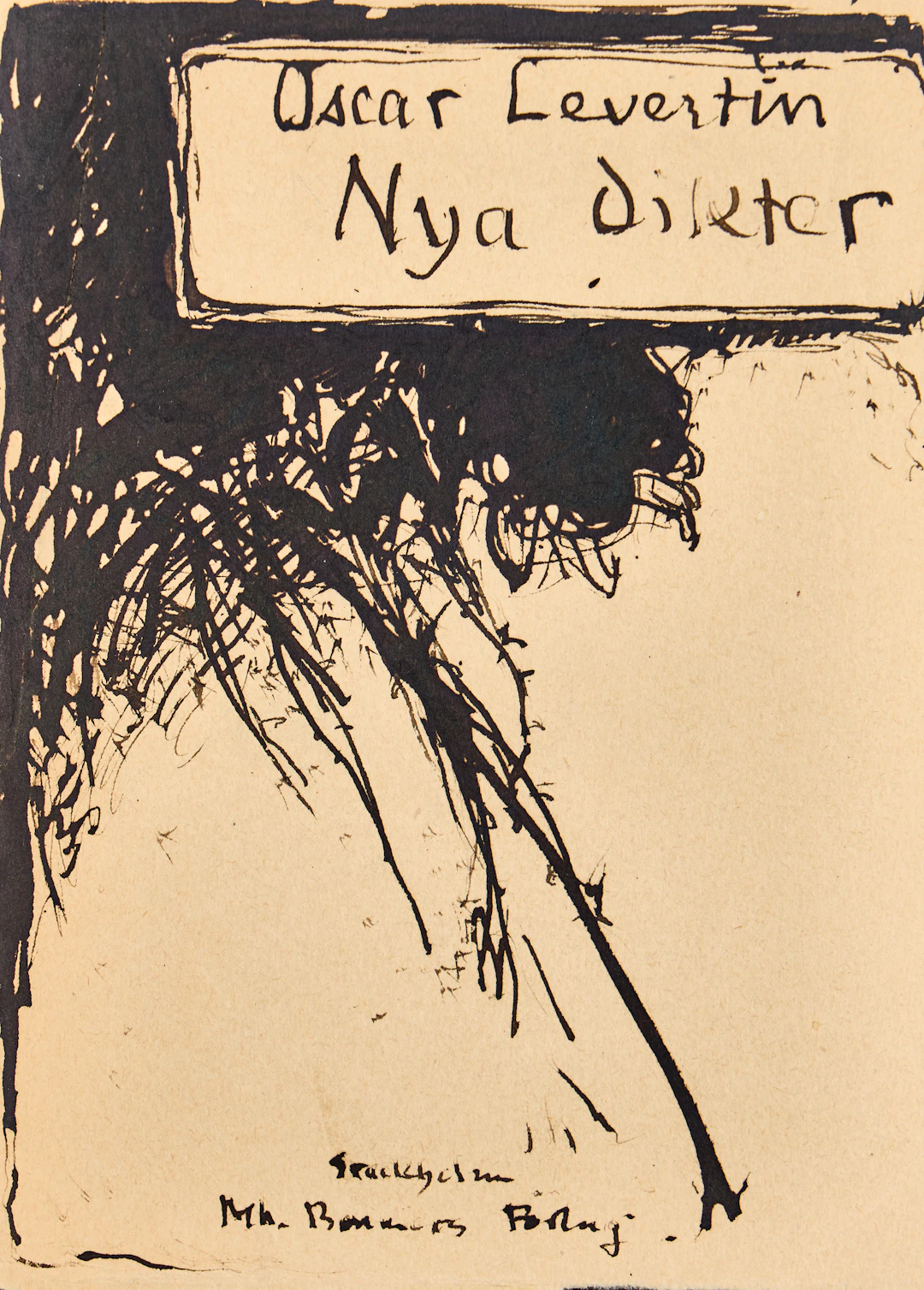 KARL NORDSTRÖM (Tjörn 1855-1923 Drottningholm). Studie till omslaget