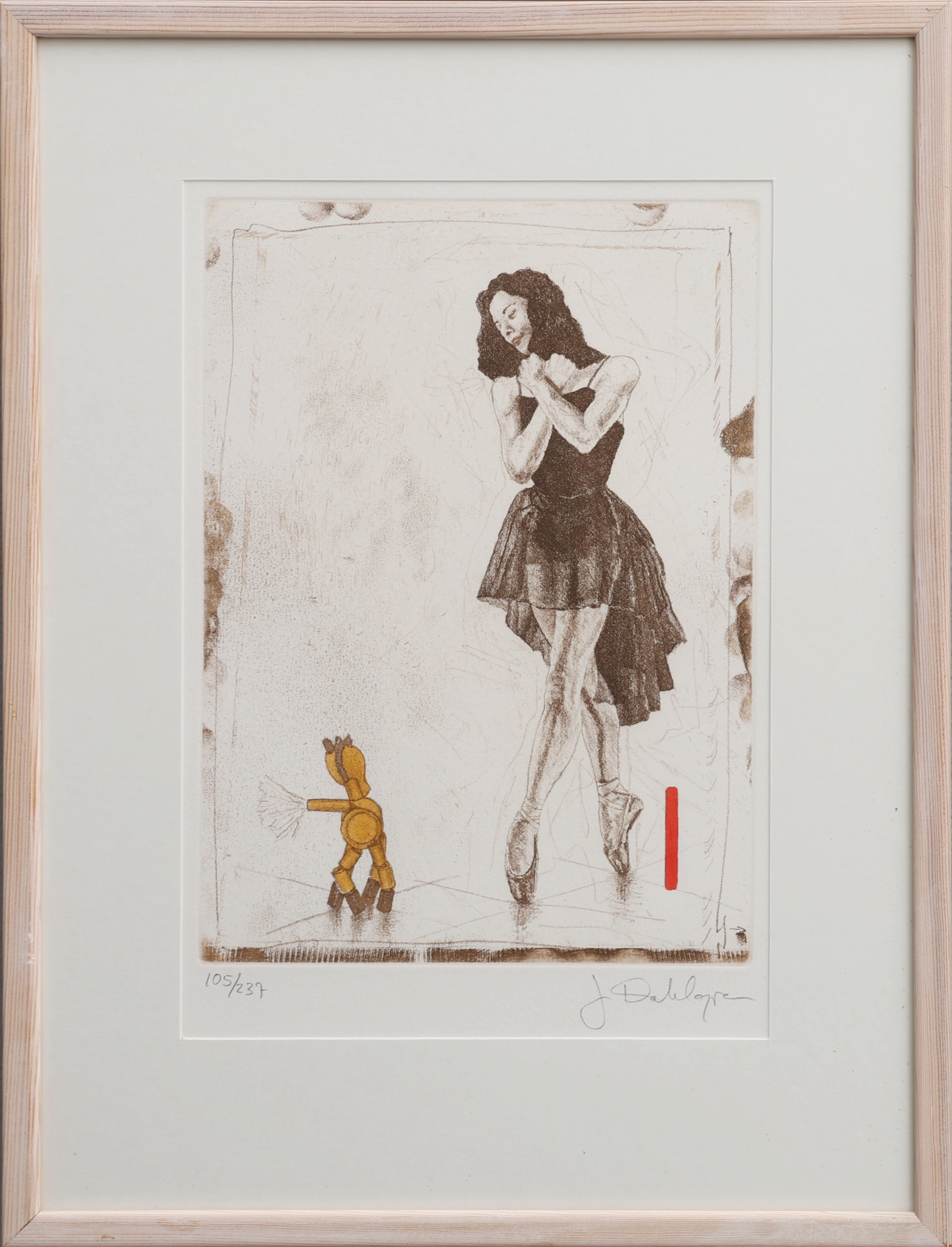 JAN DAHLGREN. BALLERINA, LITOGRAFI, SIGNERAD OCH NUMRERAD 105/237.