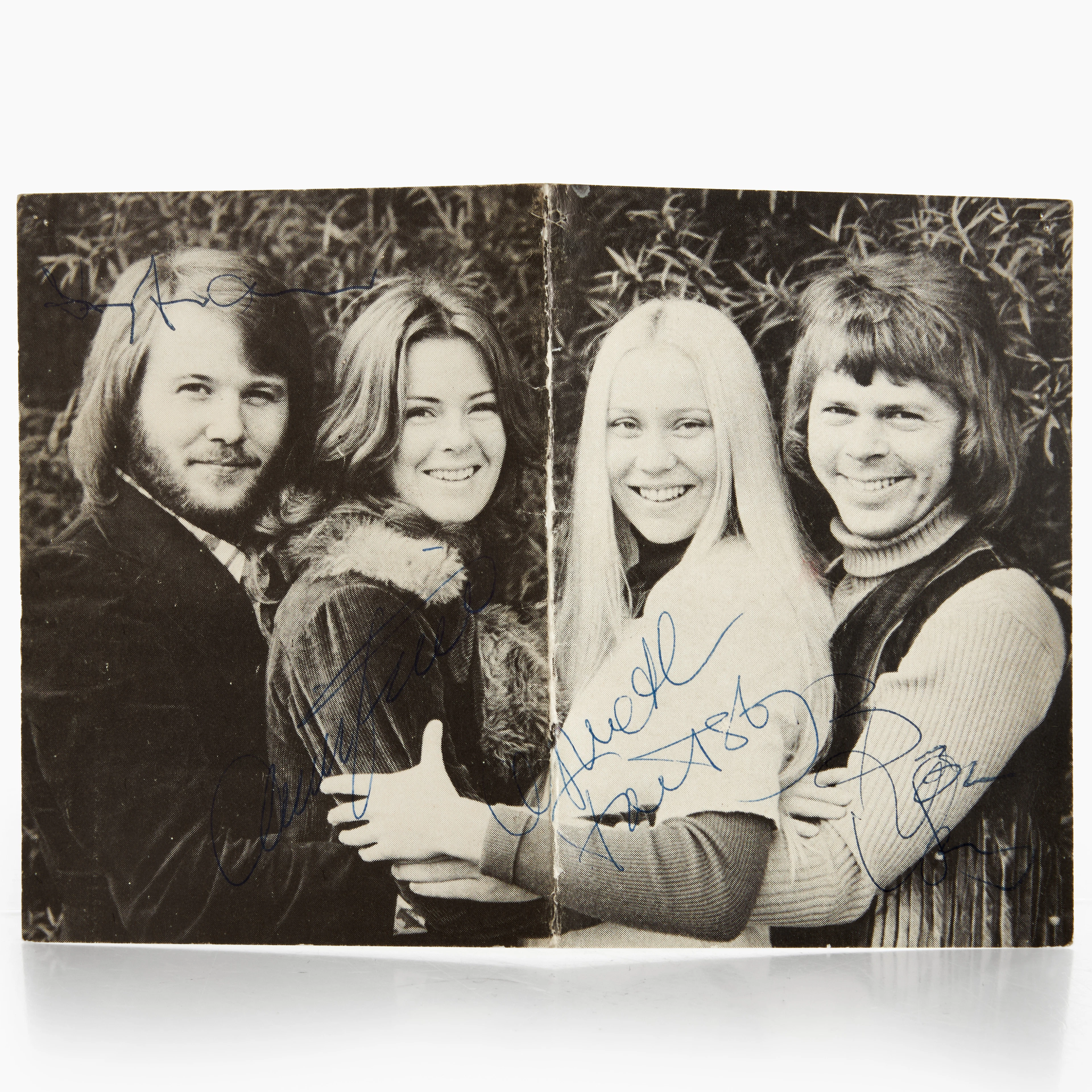 ABBA, signerat idolkort, 1970-tal.