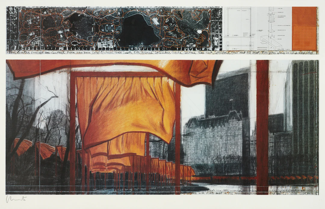 CHRISTO & JEANNE-CLAUDE. "The Gates (Project for Central Park, New