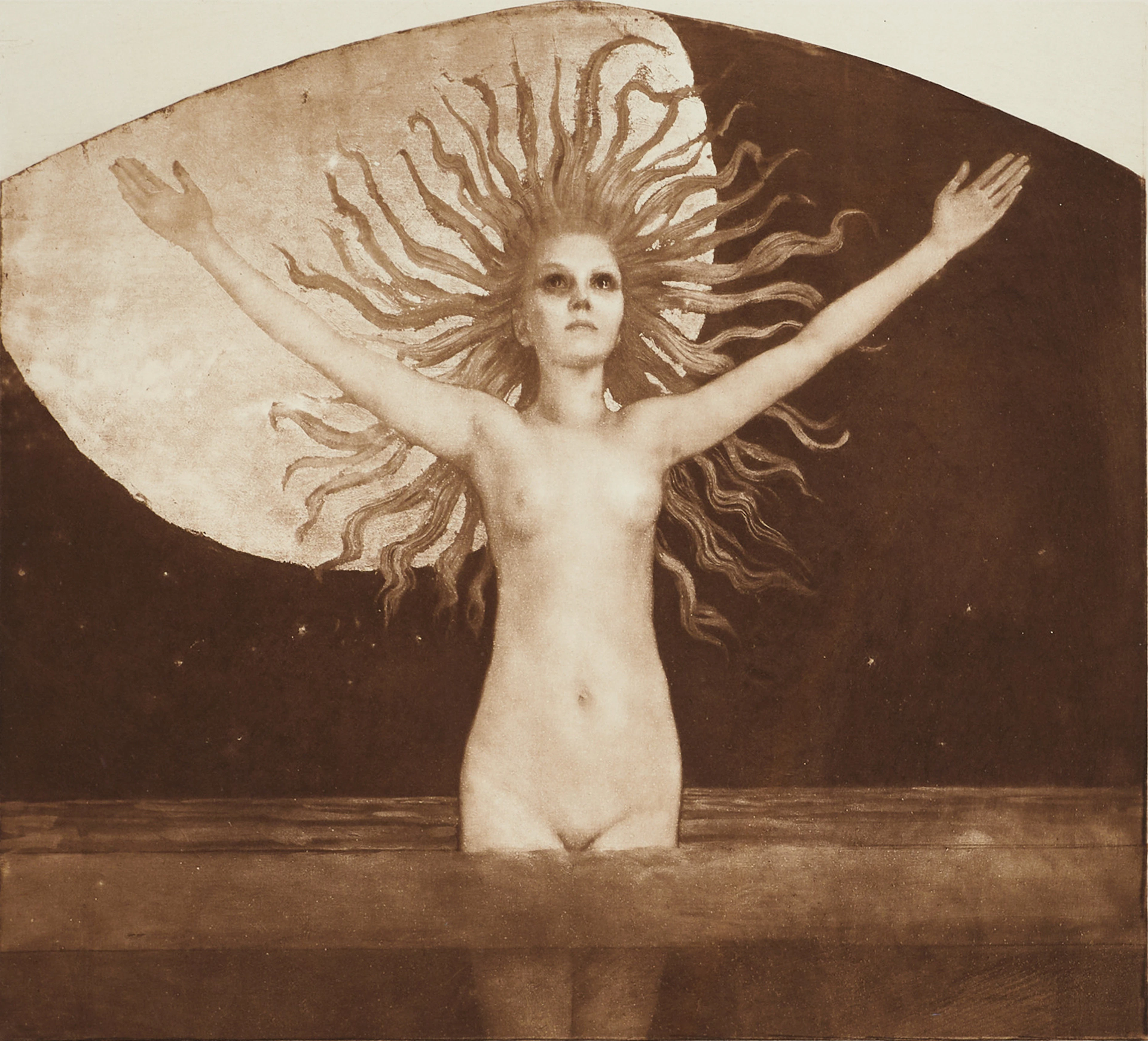 AKSELI GALLEN-KALLELA (Finland, 1907-1931), efter, "Ad Astra". 1914