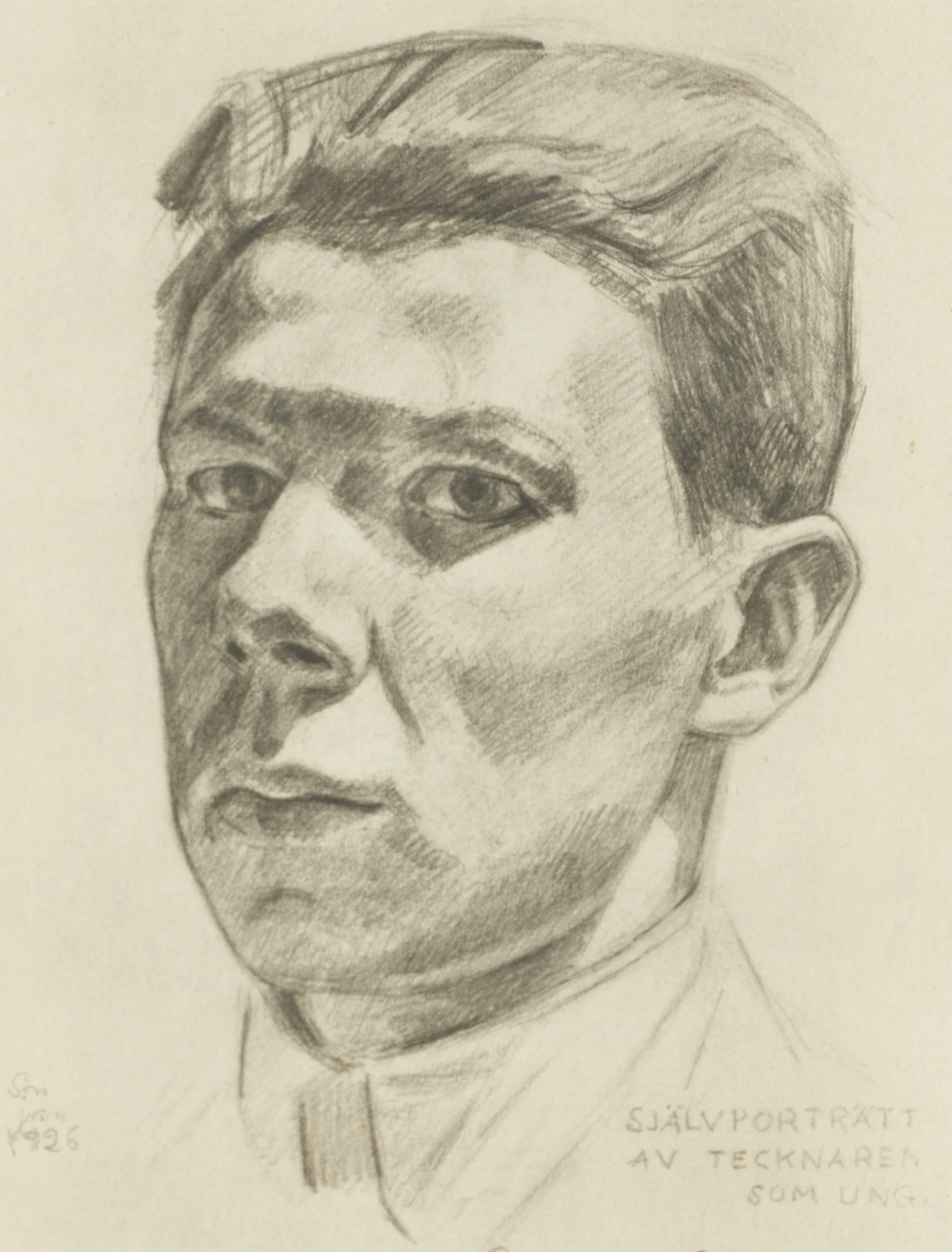 VÄRMLÄNDSKA KONSTNÄRER, (6) "Självporträtt", Ture Ander (1881-1959)