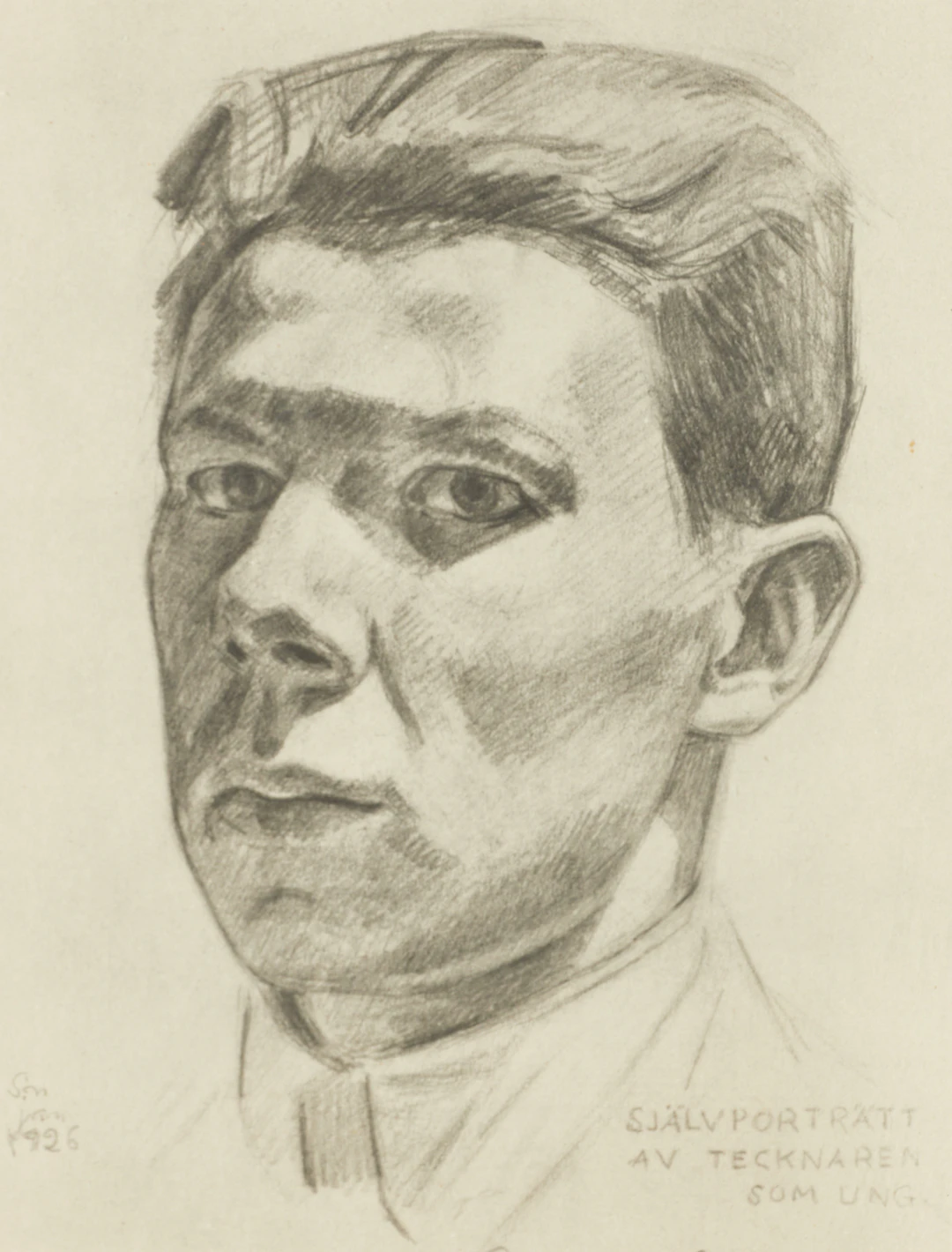 VÄRMLÄNDSKA KONSTNÄRER, (6) "Självporträtt", Ture Ander (1881-1959)