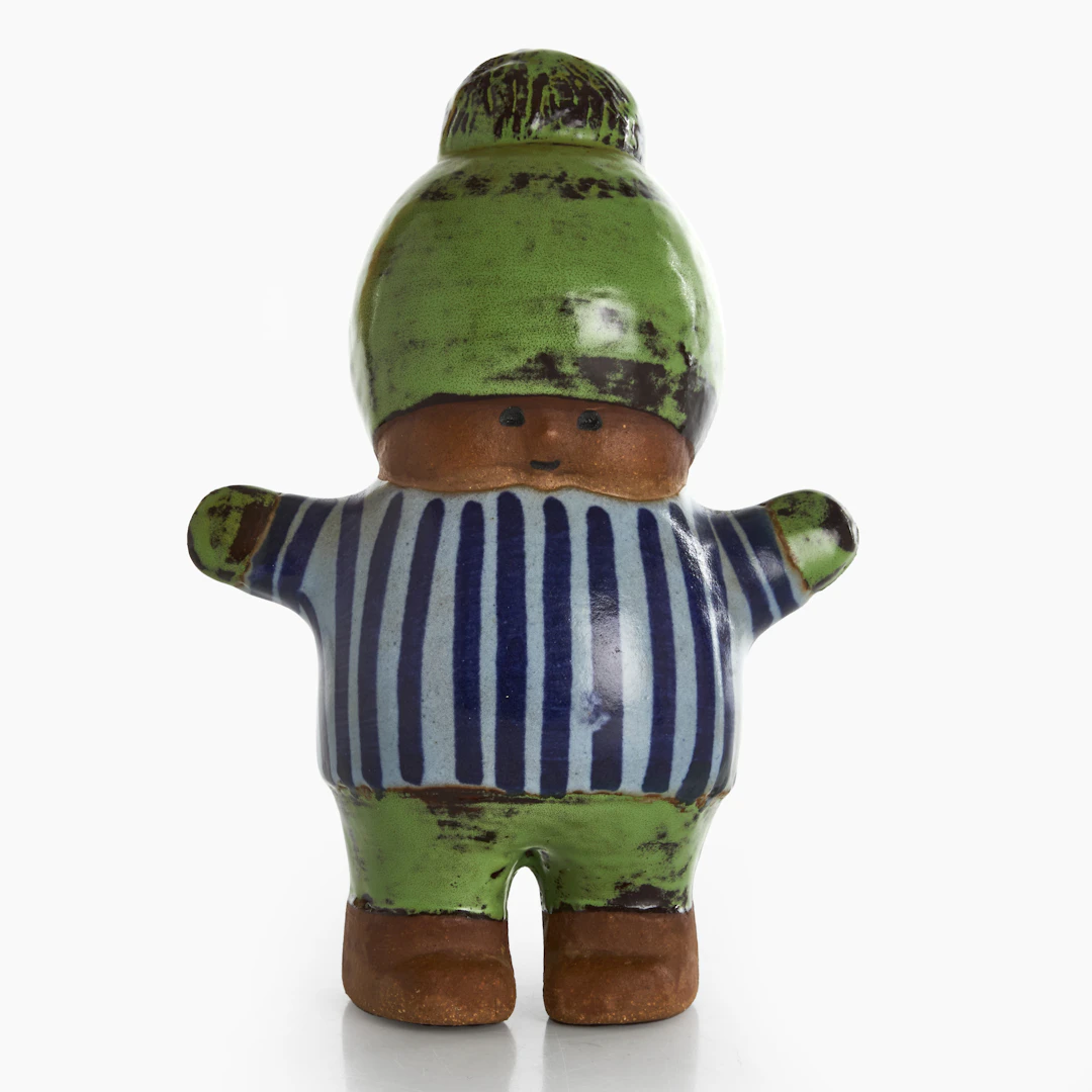 LISA LARSON (SVERIGE, 1931–2024). Figurin, "Kalle", ur serien "Larsons