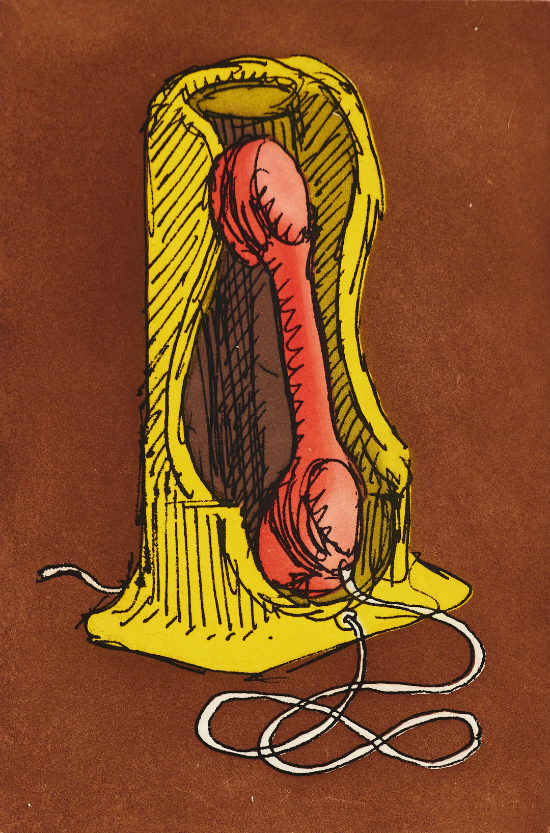 MAN RAY (USA, 1890-1976). Telephone, stämpelsignerad och numrerad