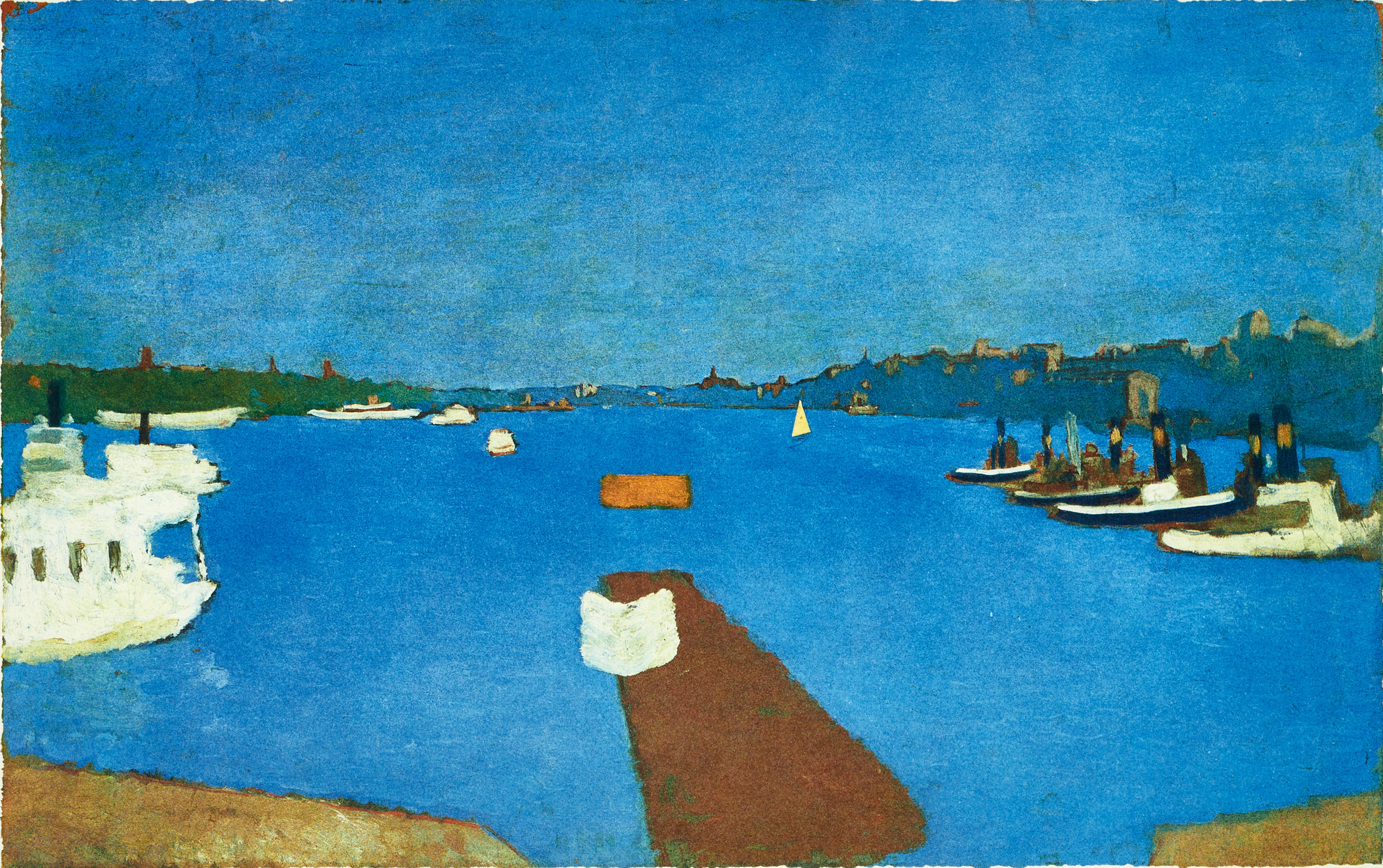 OLLE NYMAN (1909-1999). Stockholms ström, signerad och daterad -92