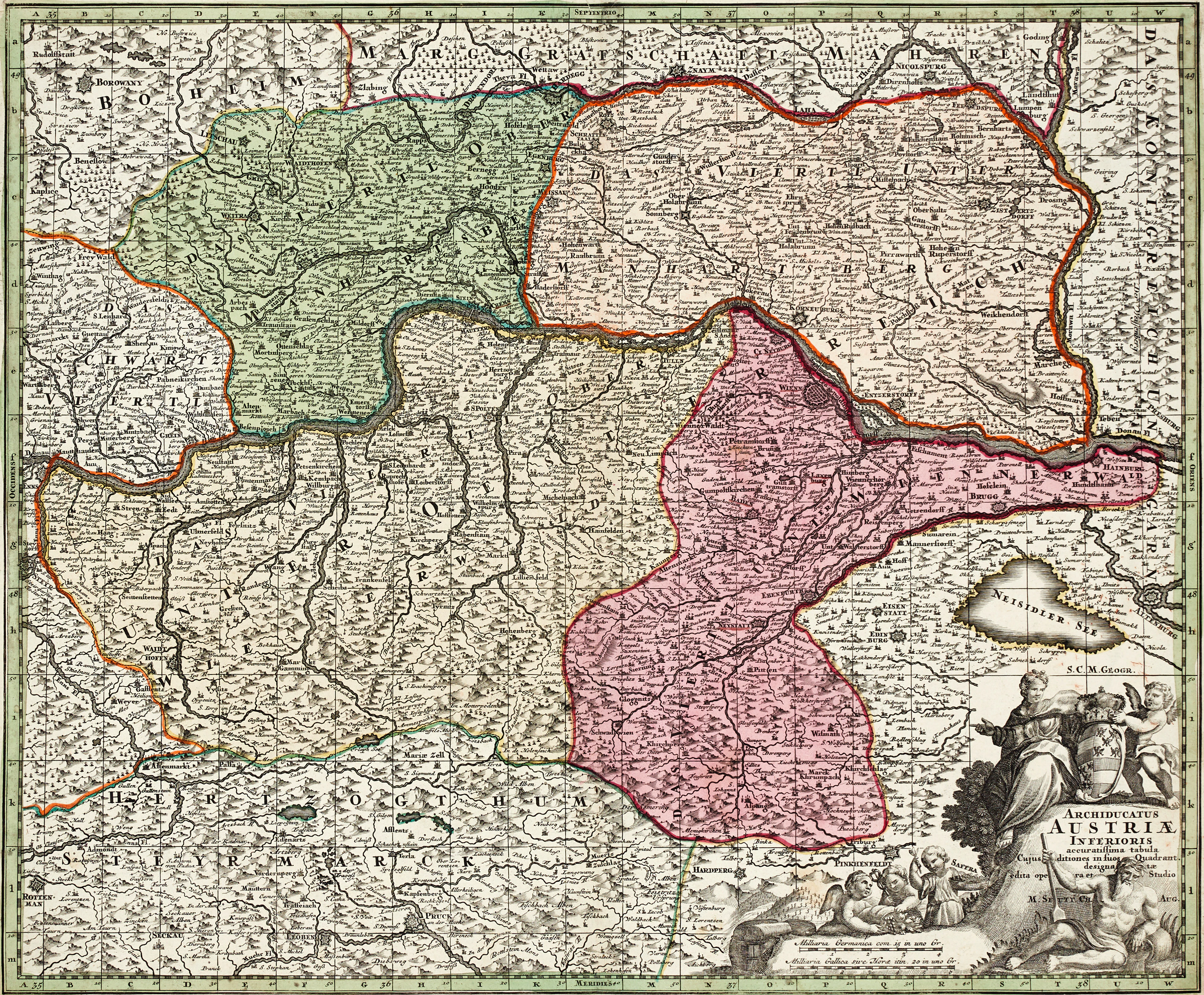 SEUTTER, Archiducatus Austriæ Inferioris, ca 1730/40.
