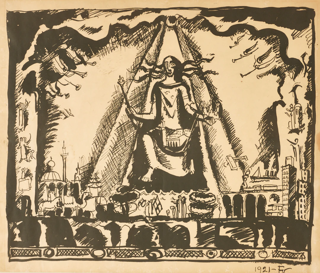 EINAR FORSETH (1892-1988), Mälardrottningen, Gyllene Salen, signerad