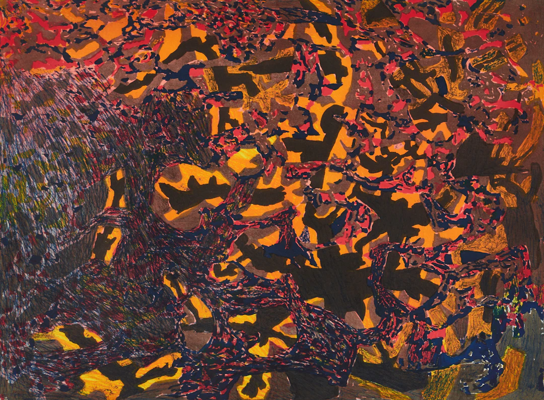 KARL AXEL PEHRSON (1921-2005). "Kopparnatt", signerad och daterad