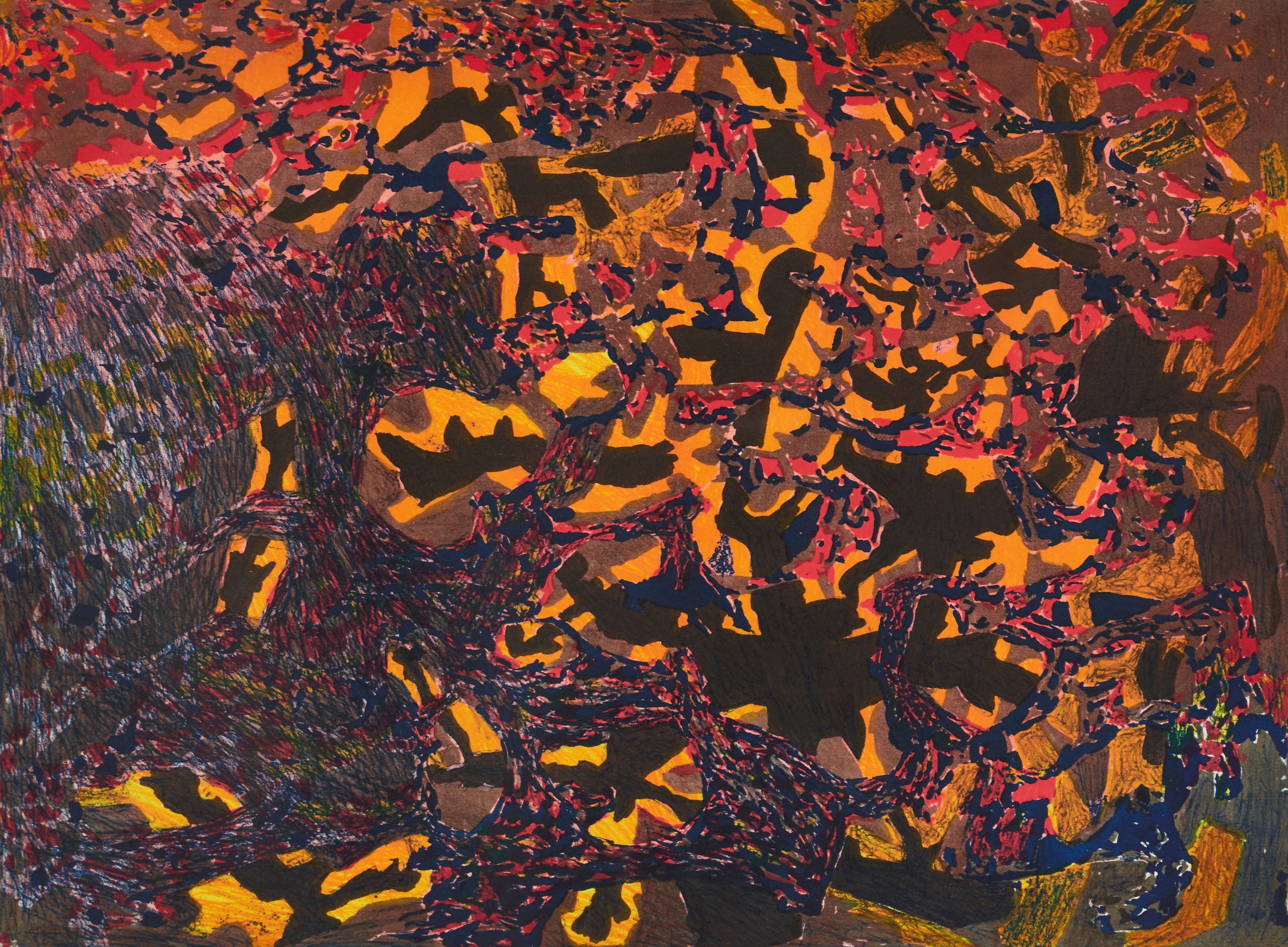 KARL AXEL PEHRSON (1921-2005). "Kopparnatt", signerad och daterad