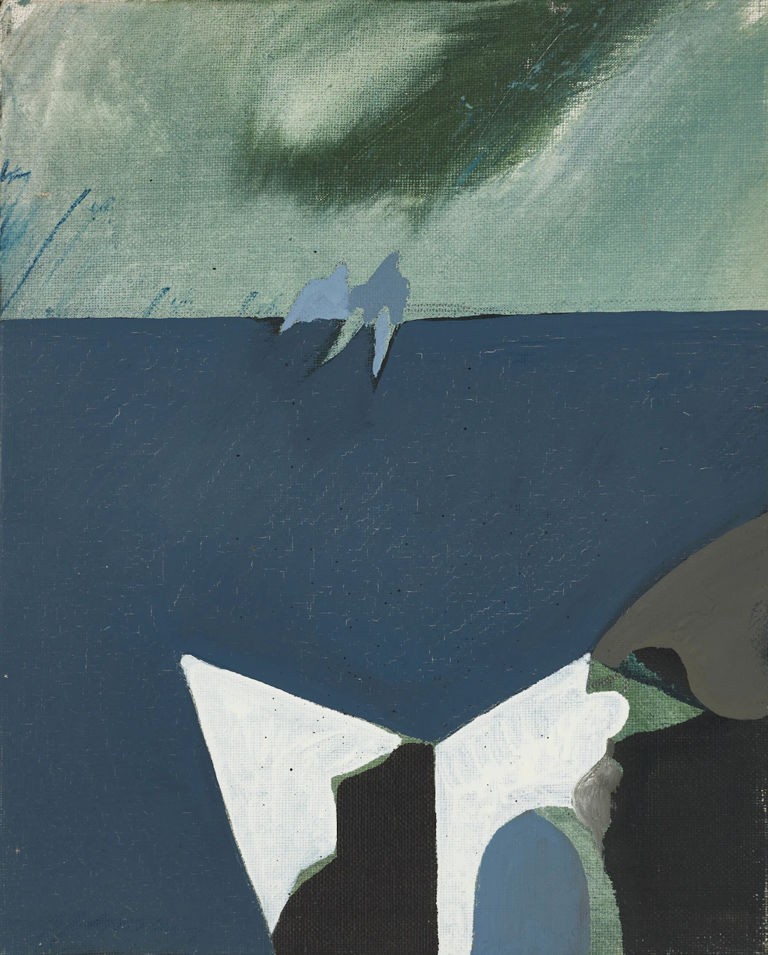 GUNNAR JOHNSSON (1917–2007). "Haktagaren", signerad, olja på duk.