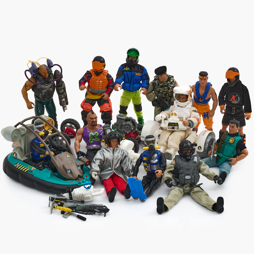 ACTION MAN. Actionfigurer, 13 st, Hasbro, 1990-/2000-tal.
