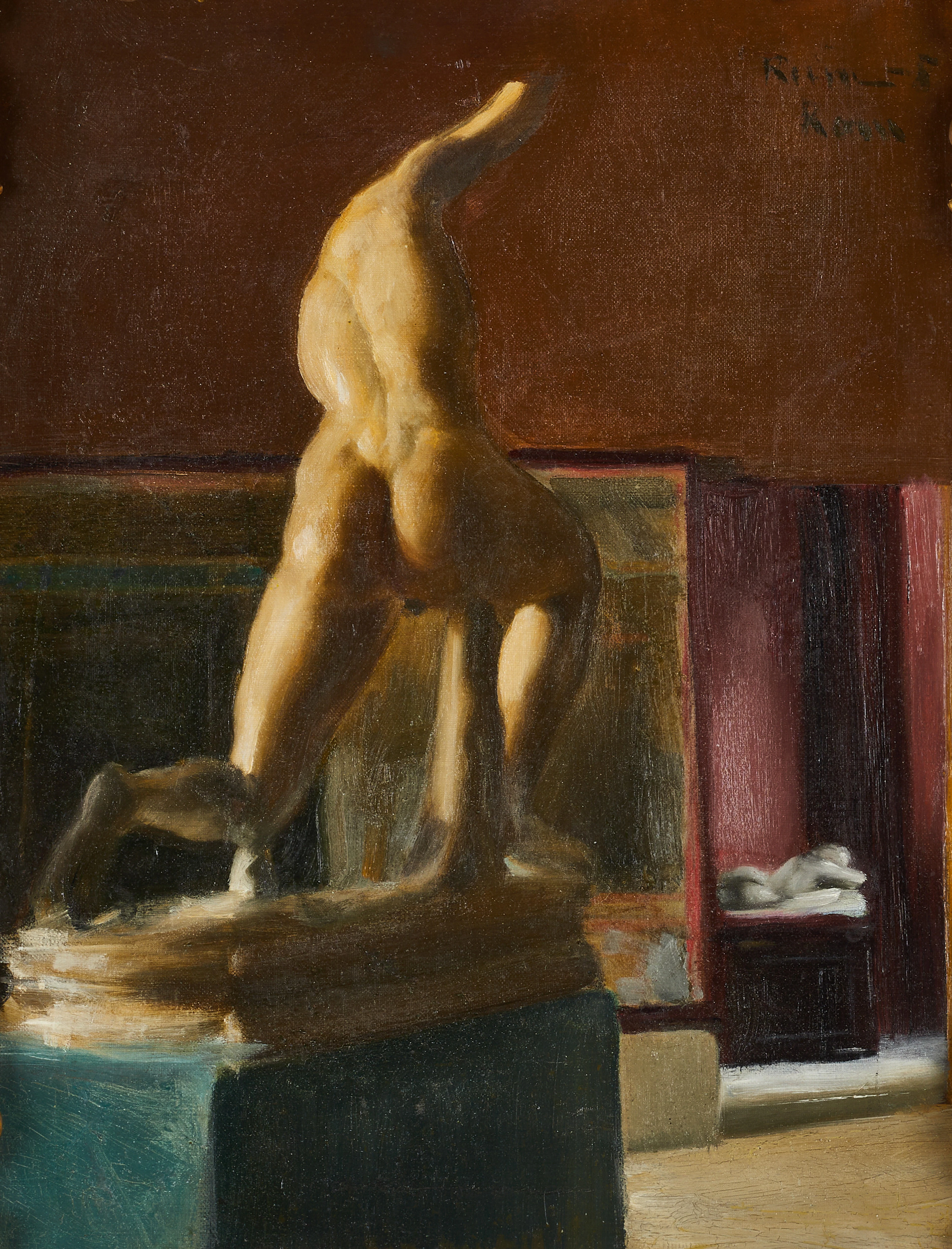 INGRID RUIN (Finland 1881-1956), Museiinteriör, signerad Ruin, daterad