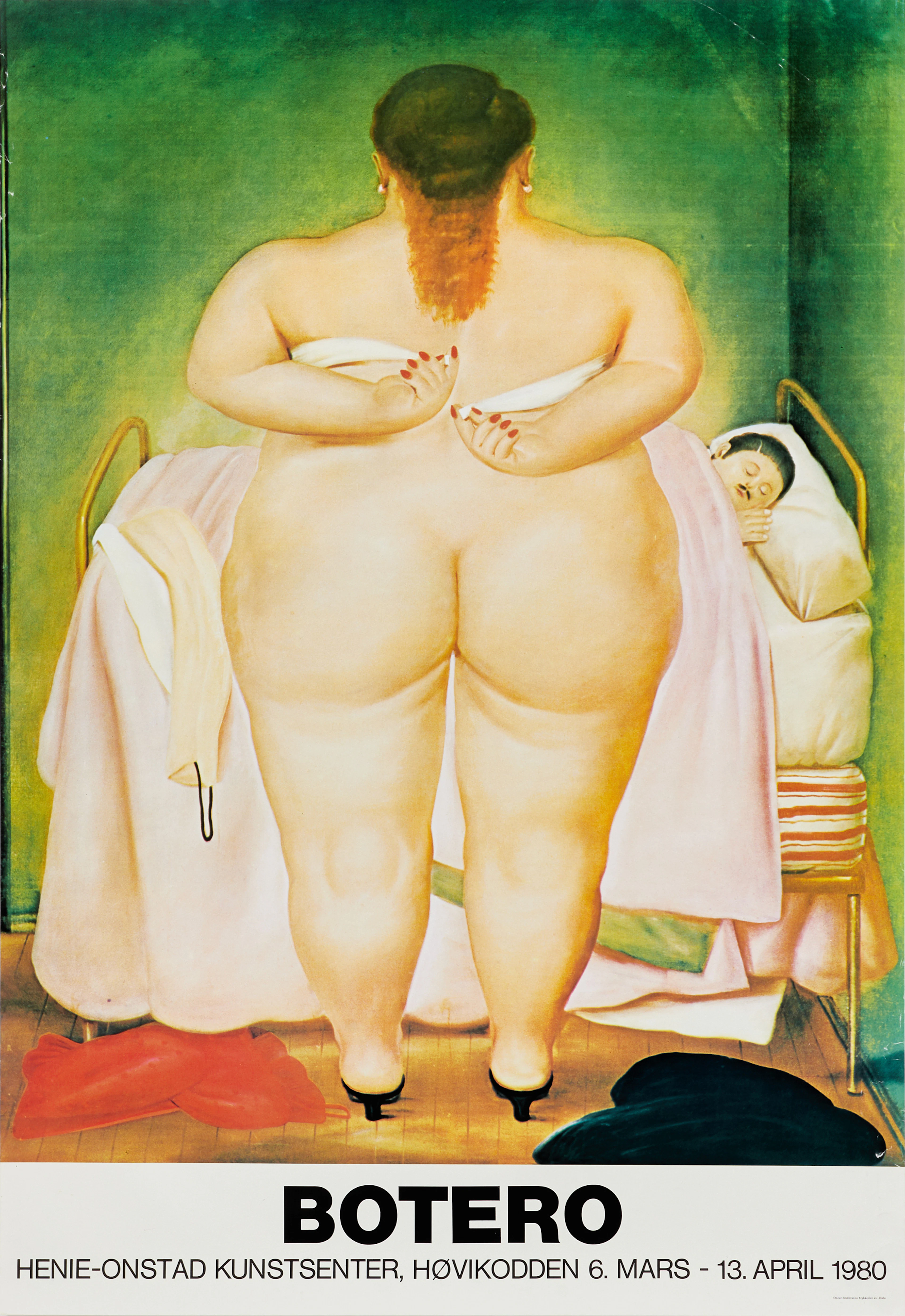 FERNANDO BOTERO ANGULO (Colombia, 1932-2023, Monaco). Efter. Utställningsaffisch