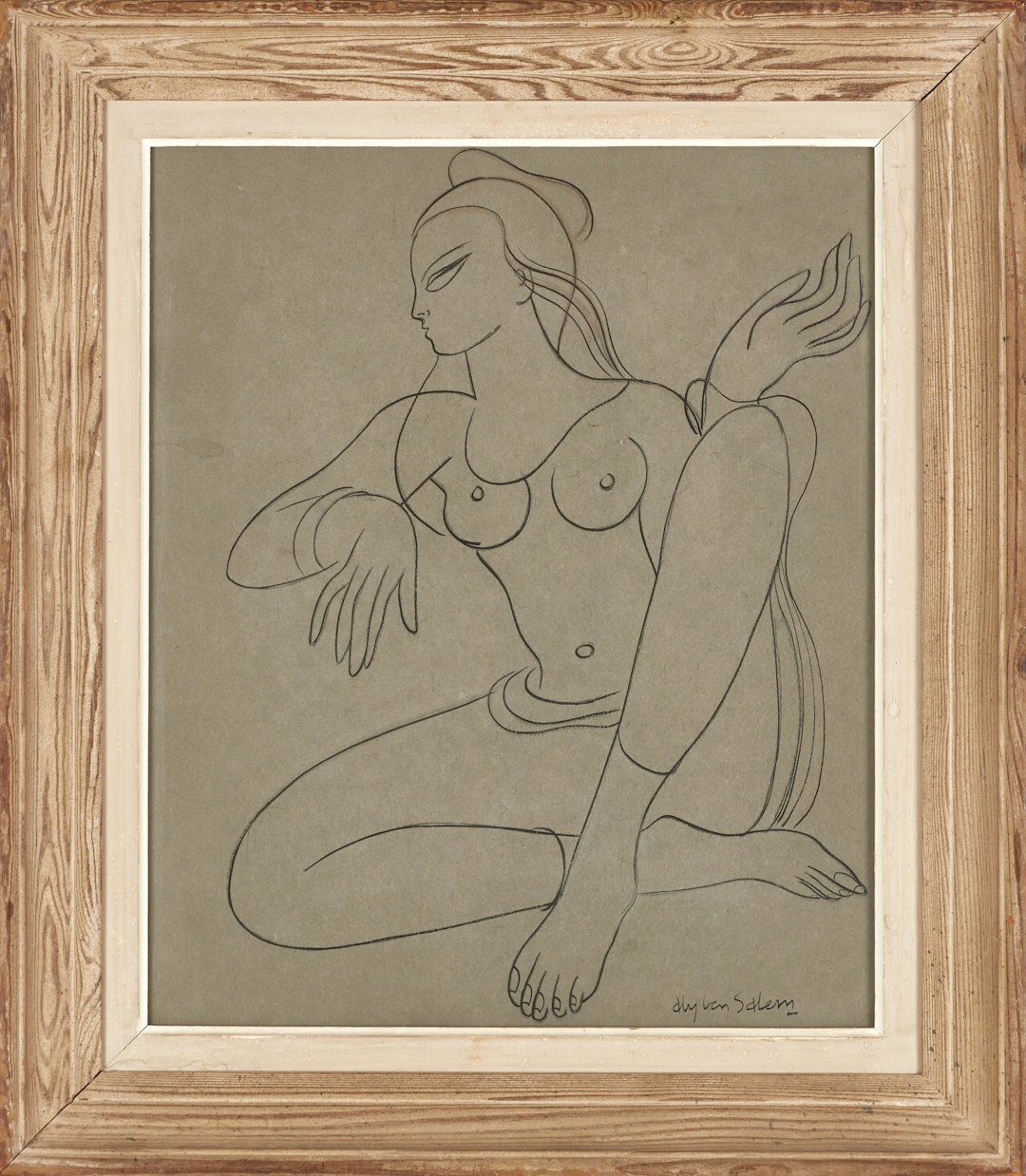 ALY BEN SALEM (Tunisien/Sverige, 1910-2001), Orientalisk modell, signerad