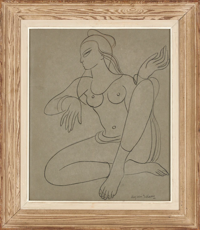 ALY BEN SALEM (Tunisien/Sverige, 1910-2001), Orientalisk modell, signerad
