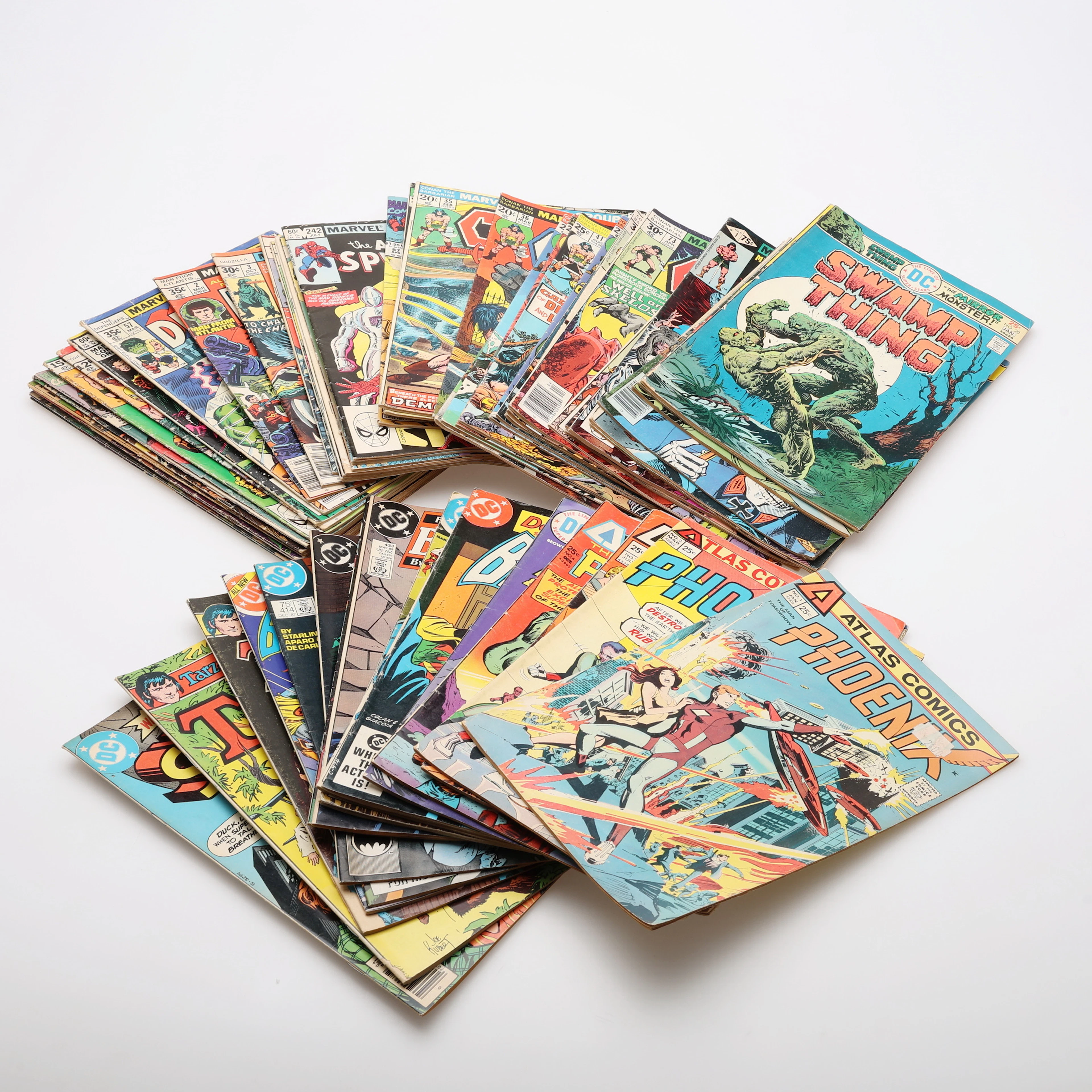 SERIETIDNINGAR, MARVEL COMICS GROUP, ATLAS COMICS OCH DC, 1960, 70