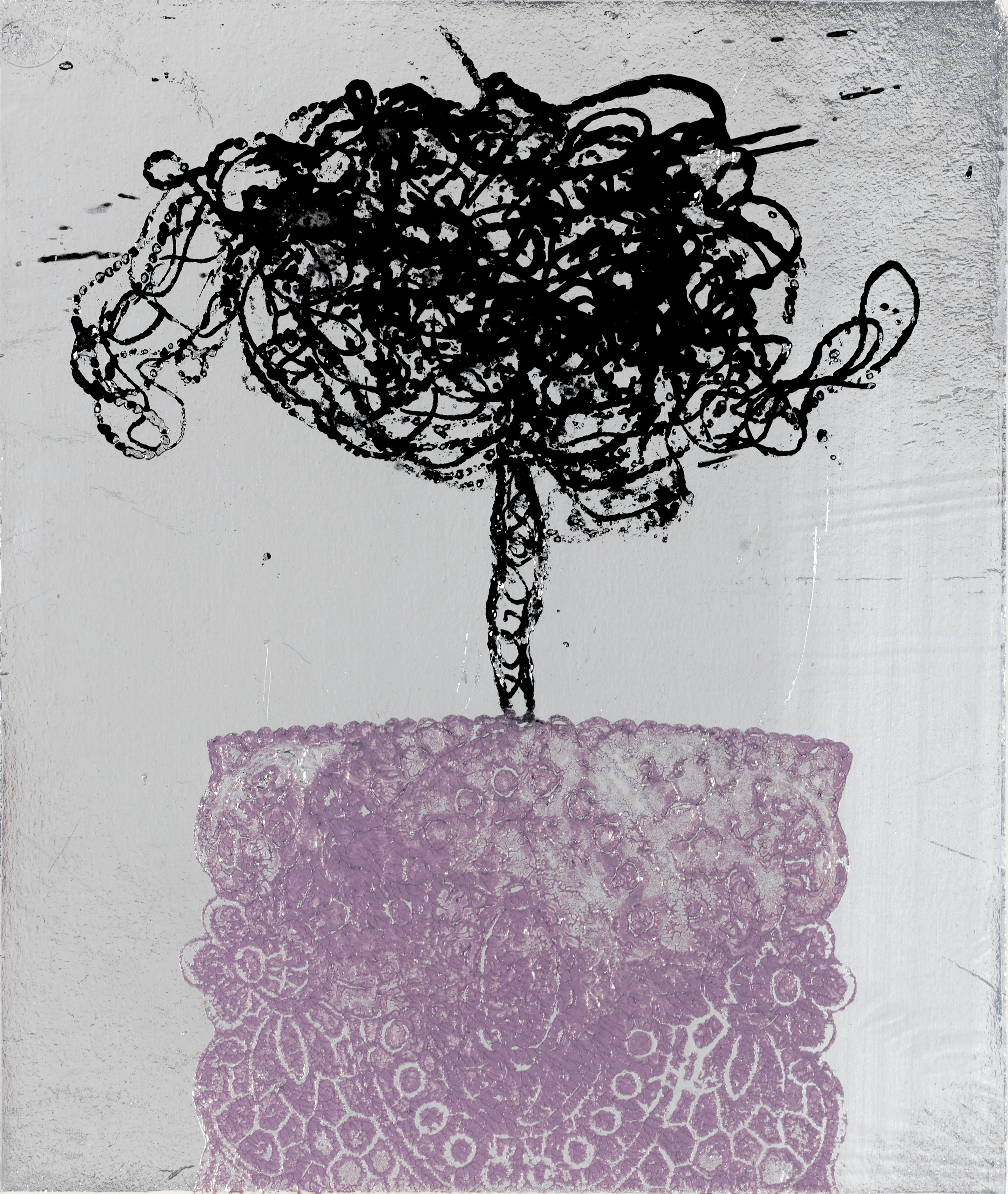 ENRICO BAJ (ITALIEN, 1924–2003). Komposition, signerad och numrerad