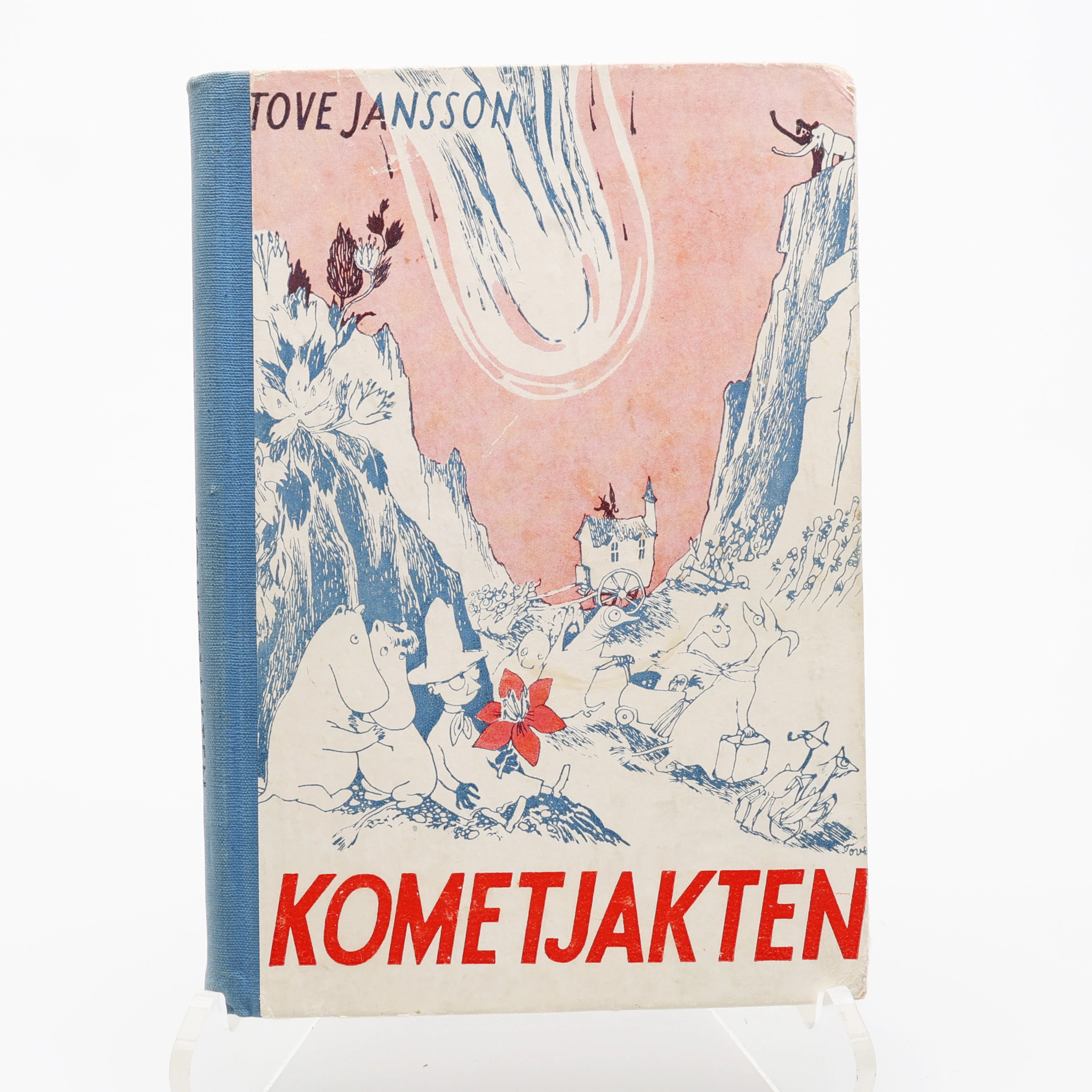 MUMINTROLLEN. TOVE JANSSONS KOMETJAKTEN I FÖRSTA SVENSKA UPPLAGAN 1947.