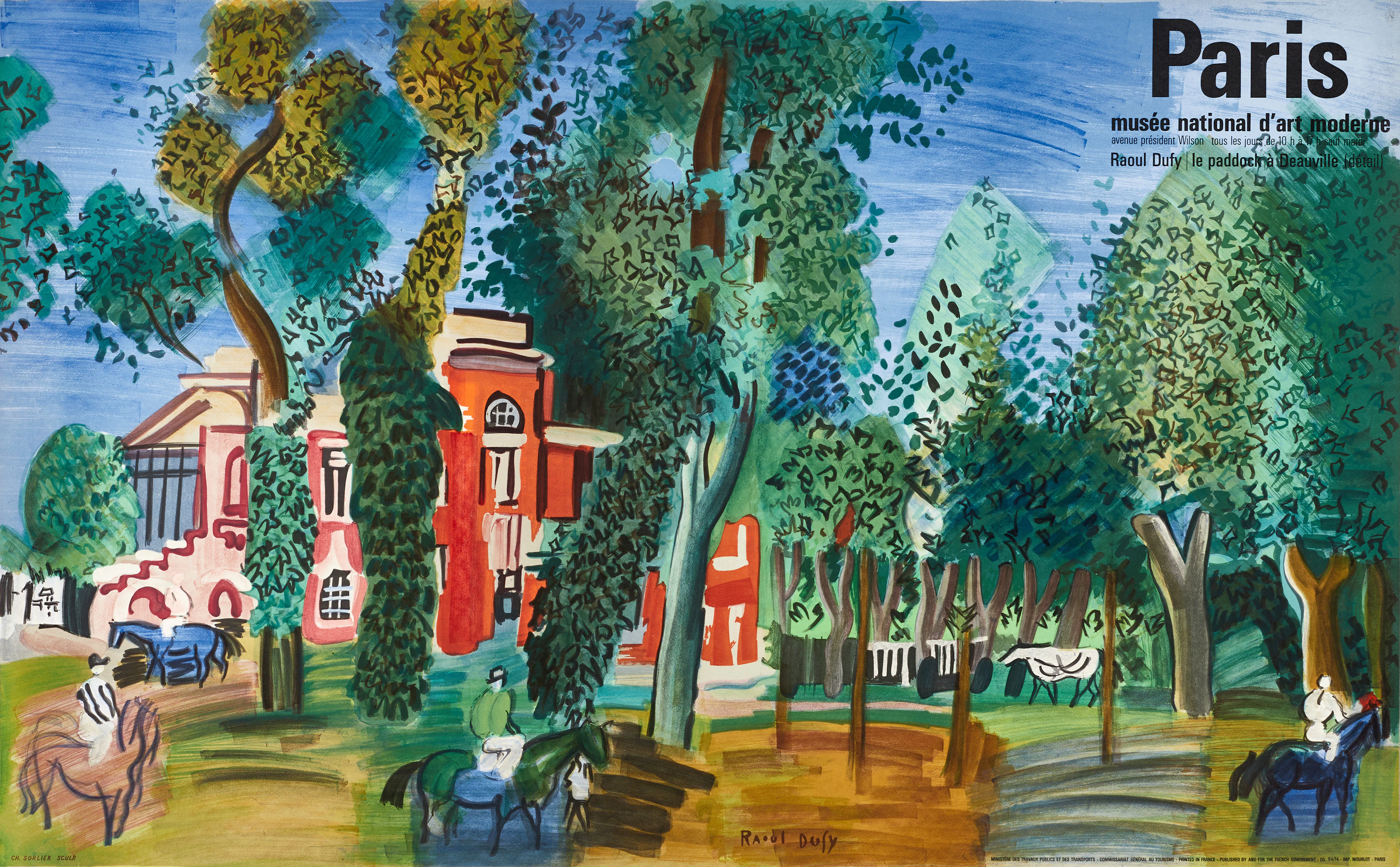 RAOUL DUFY (Frankrike, 1877-1953). Efter. Färglitografisk affisch