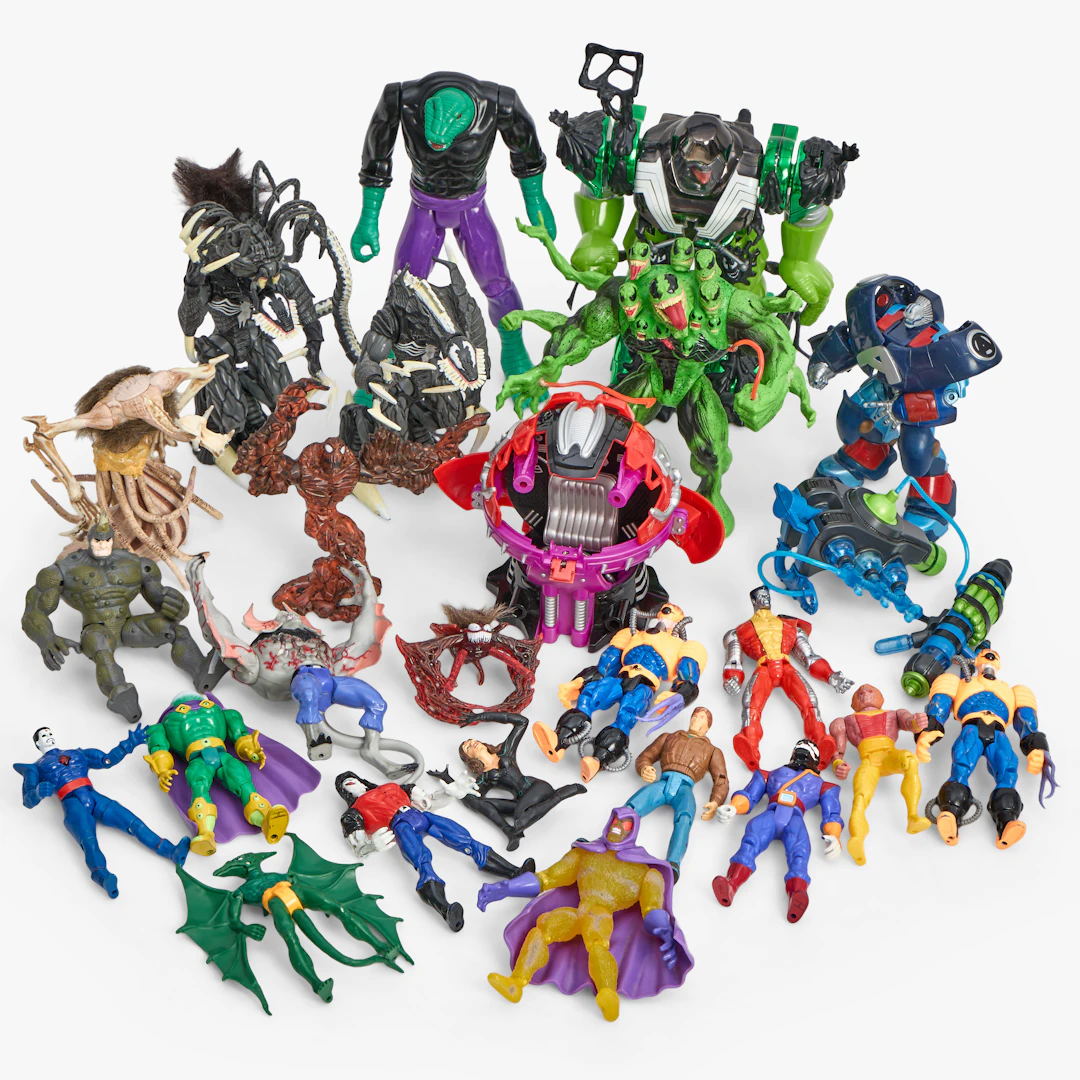 MARVEL. Actionfigurer, 22 st, Toy Biz Inc, 1990-tal.