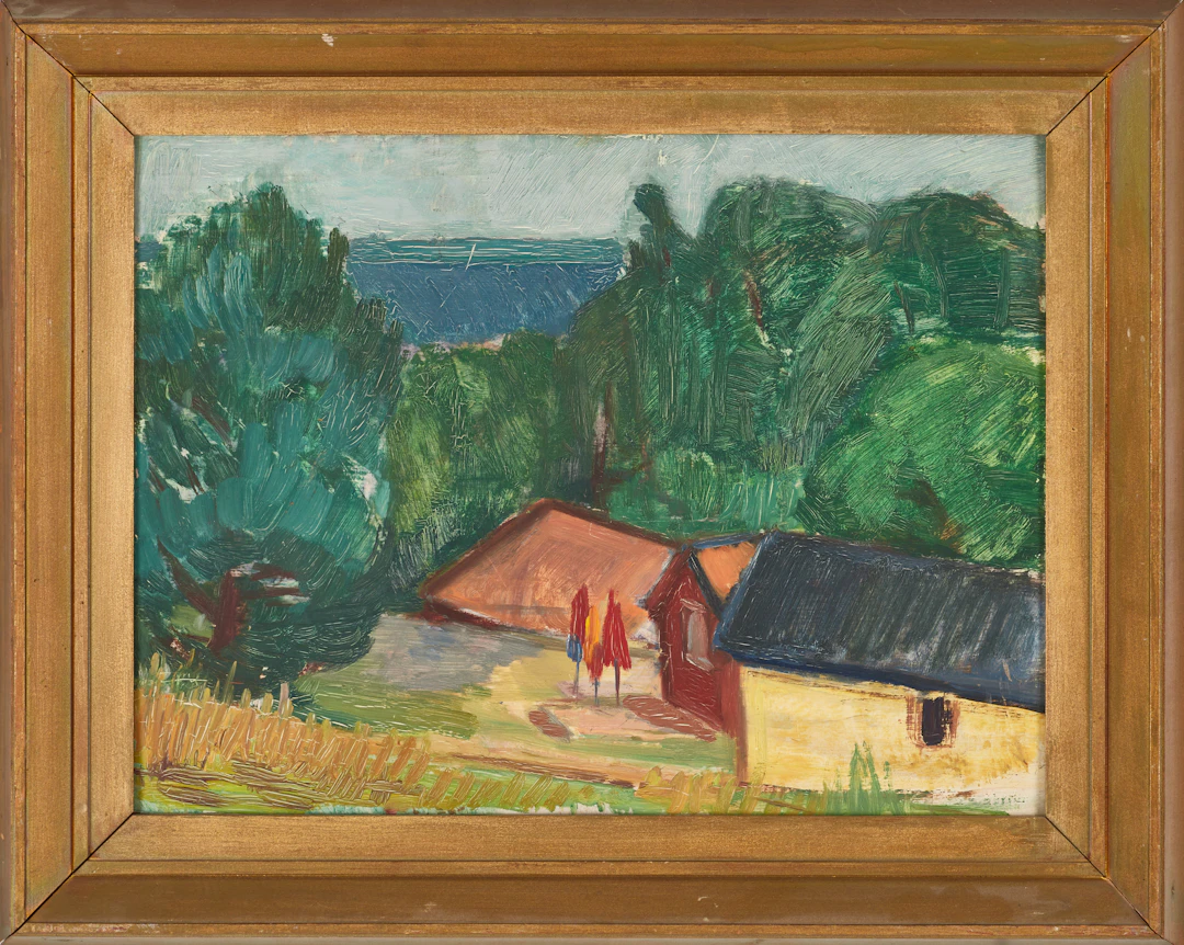 LOUISE PEYRON-CARLBERG (Sverige, Stockholm 1911-1978 Stockholm). Landskap