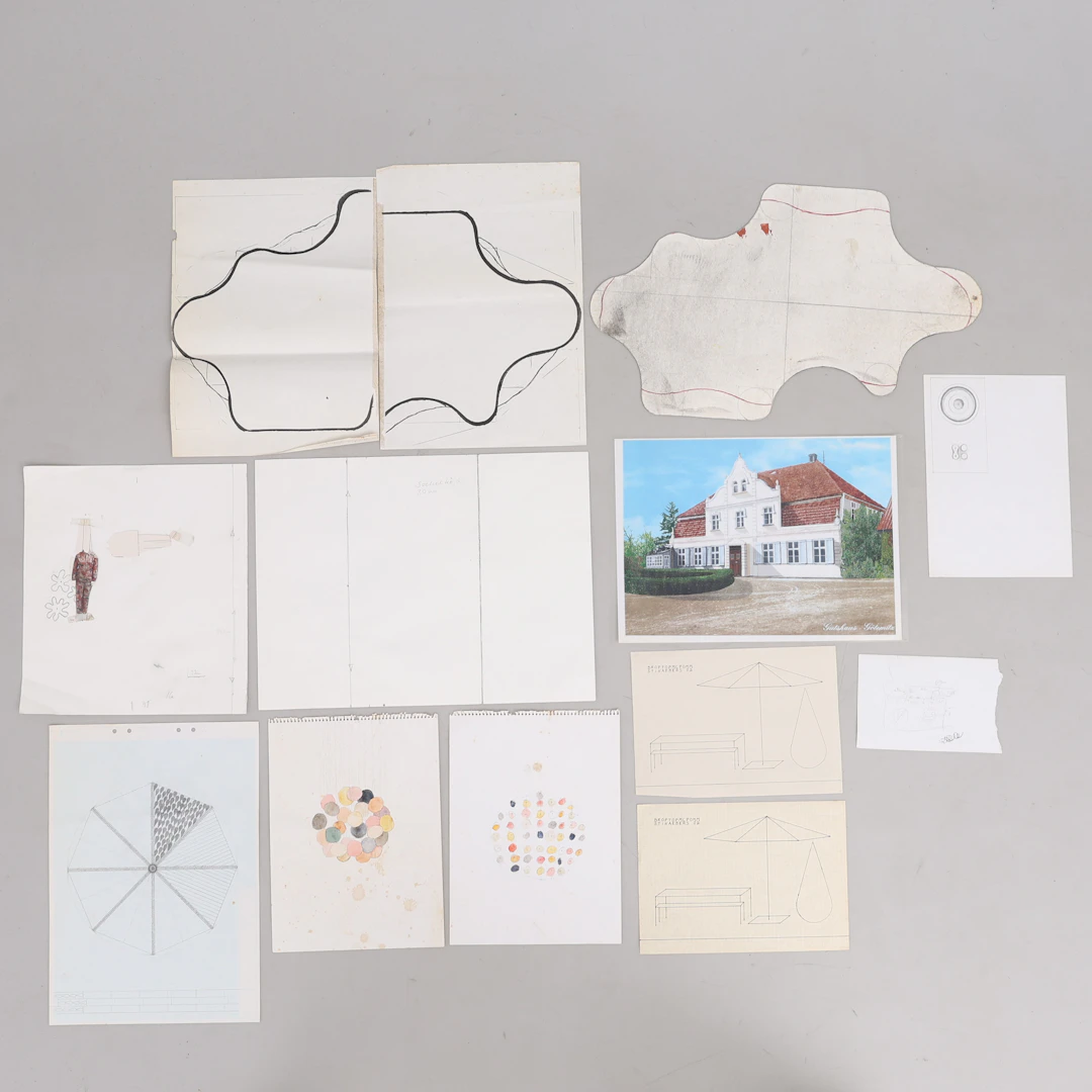 STINA EBERS 1962-2025. ELVA SKISSER TILL INSTALLATION SAMT EN KOPIA