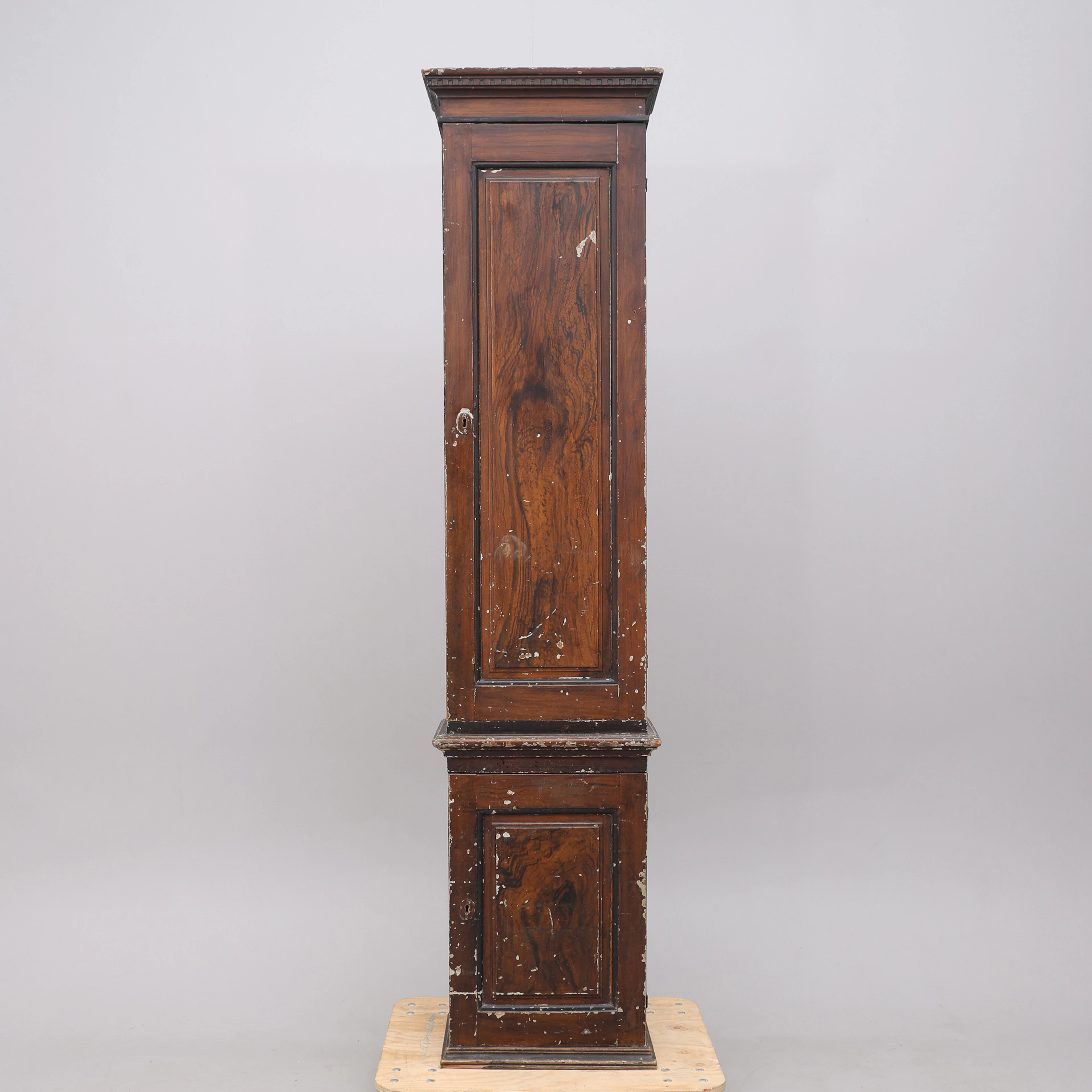 PELARSKÅP, gustaviansk typ, omkring 1800, ådringsmålat.