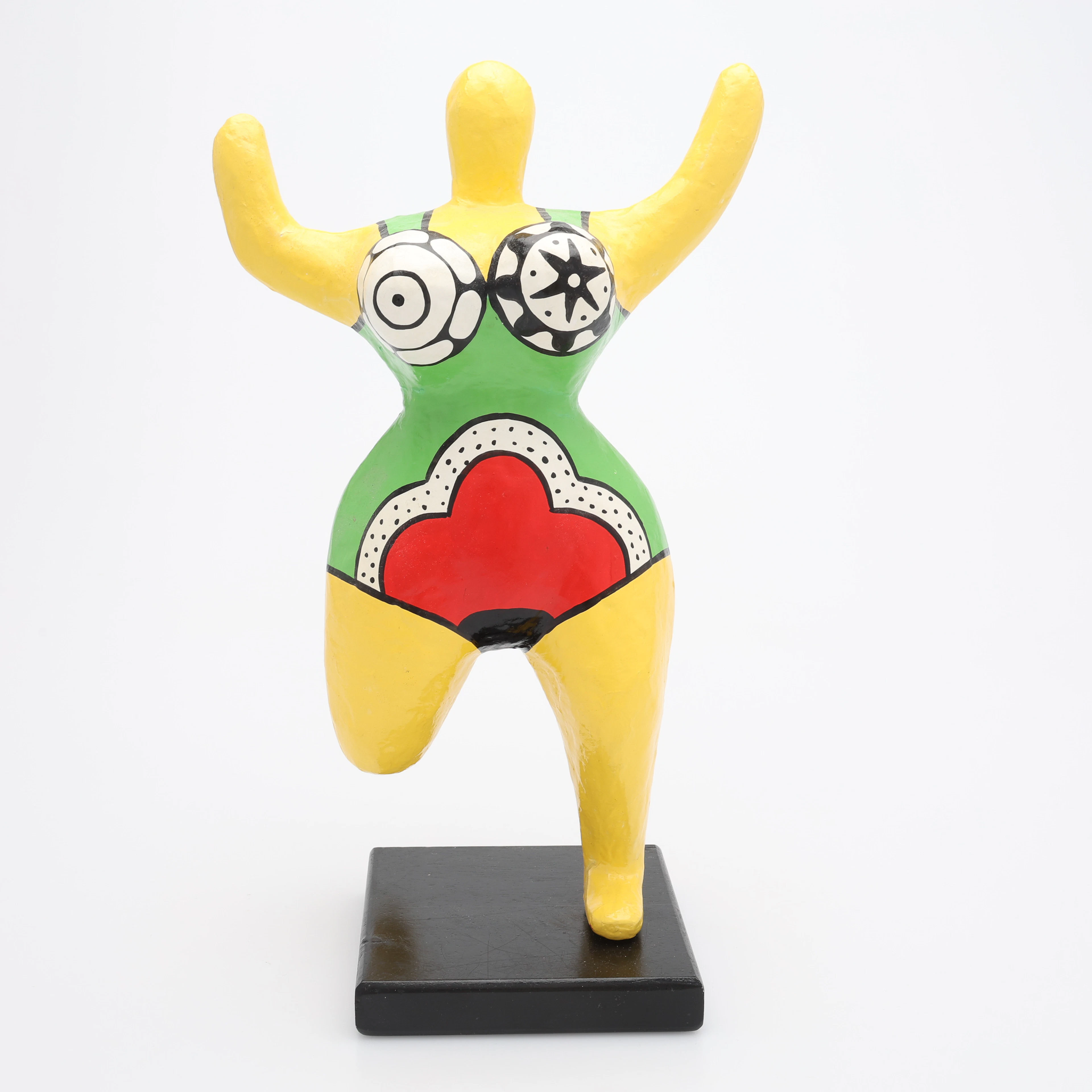 IKI DE SAINT-PHALLE 1930-2002. EFTER. SKULPTUR, "NANA", BEMÅLAD PAPIER MACHÉ.