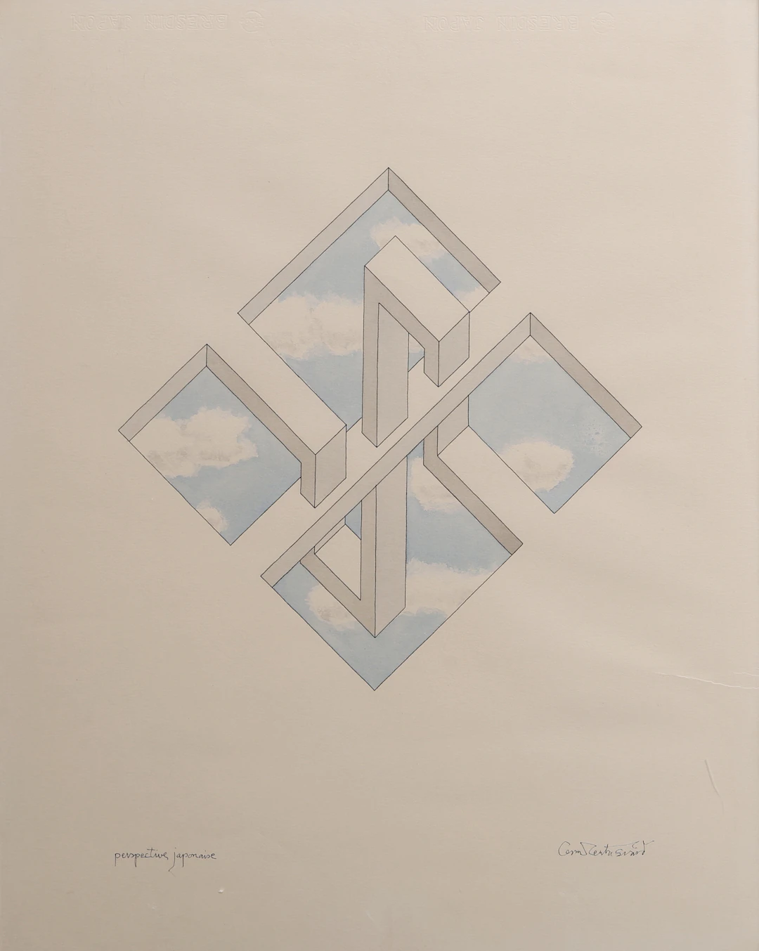 OSCAR REUTERSVÄRD. "PERSPECTIVE JAPONAISE".