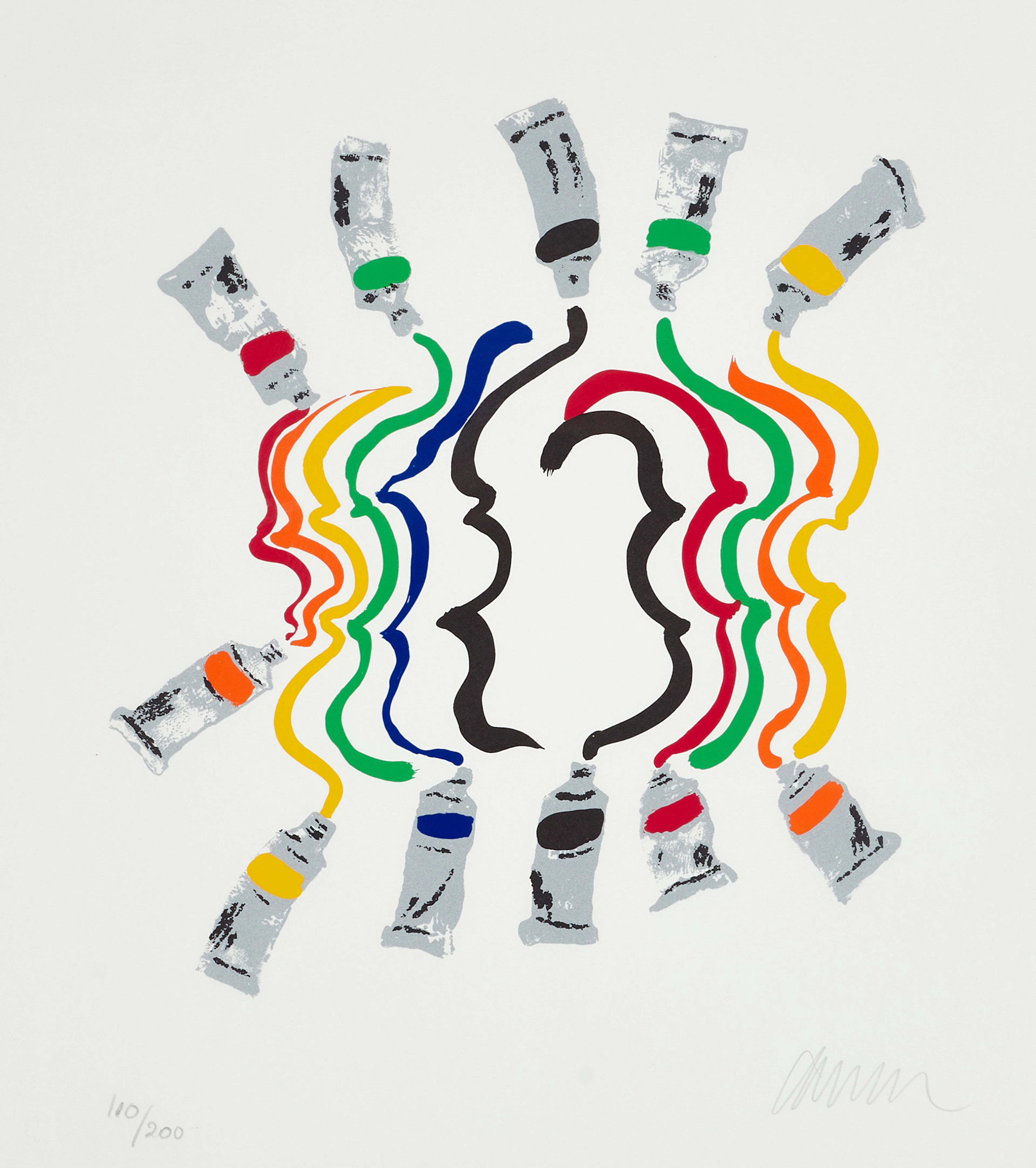 FERNANDEZ ARMAN. (Frankrike, 1928–2005), Fiddlemania, 3 st, signerade