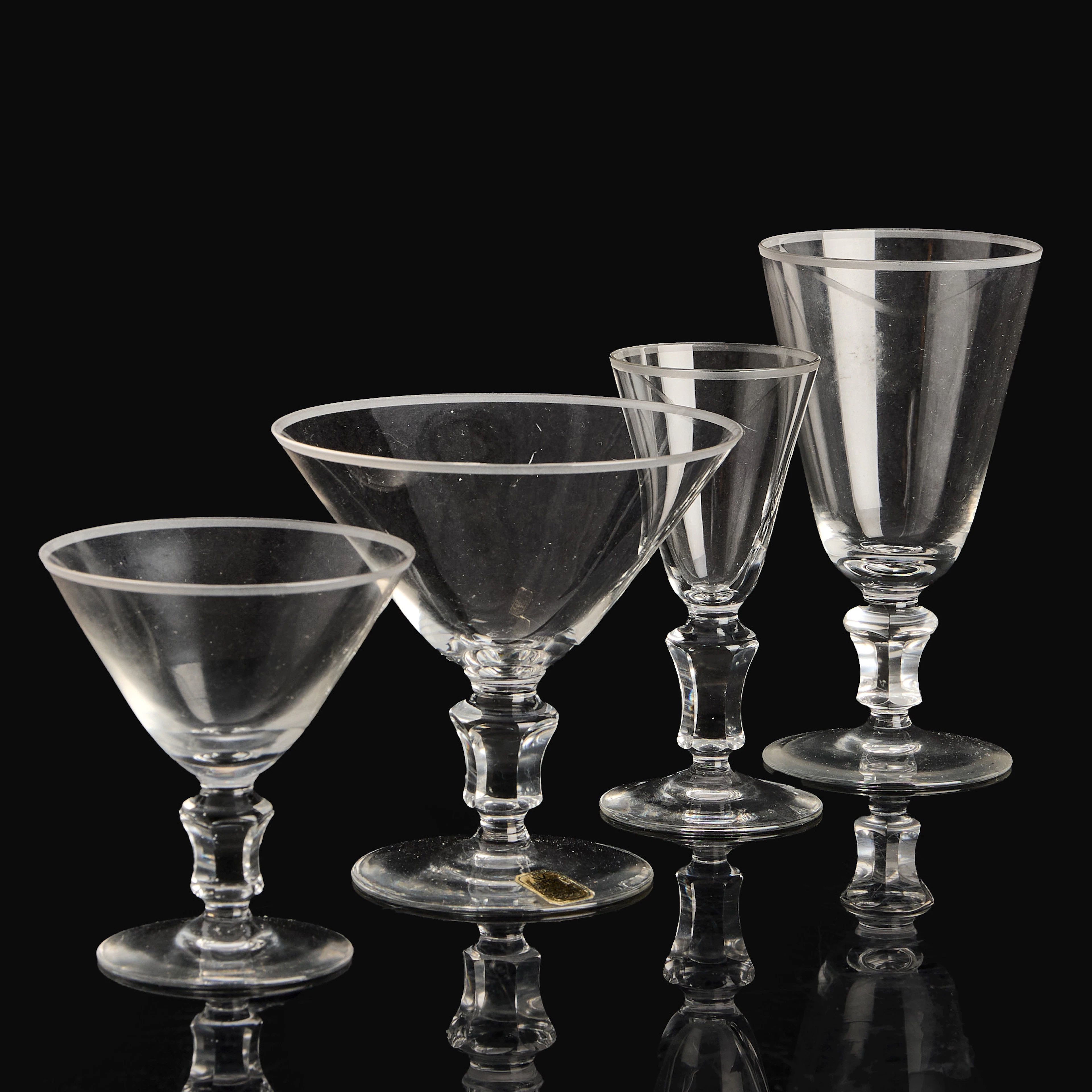 ELIS BERGH. Glasservis, 67 delar, modell "Kulla", Kosta, 1940-tal