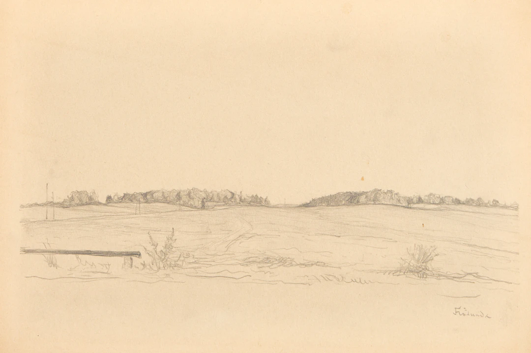KARL NORDSTRÖM (Tjörn 1855-1923 Drottningholm). Vidsträckt landskap