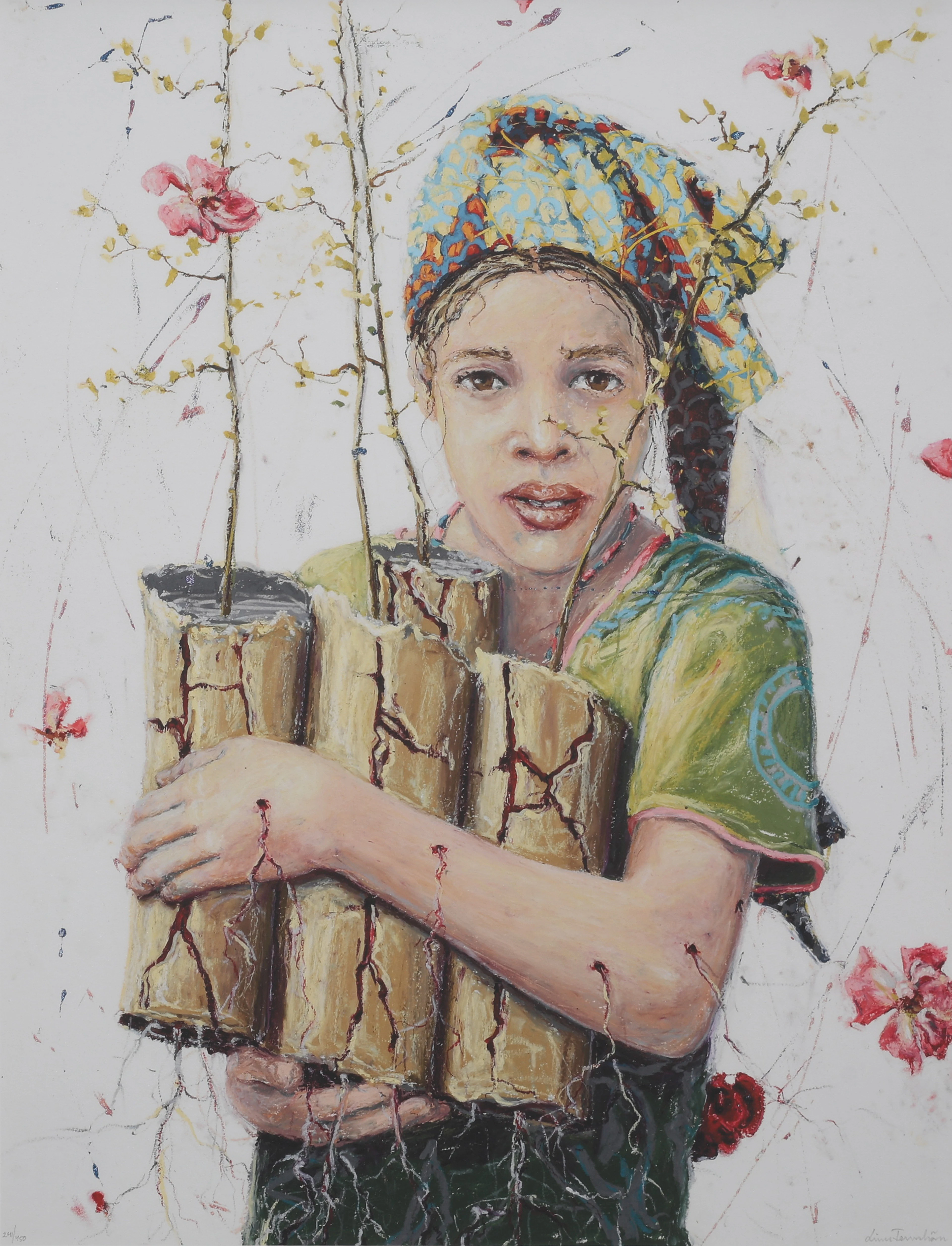 LINN FERNSTRÖM. FÄRGOFFSET, "BLODKÄRL", SIGNERAD OCH NUMRERAD 241/450, 2007.
