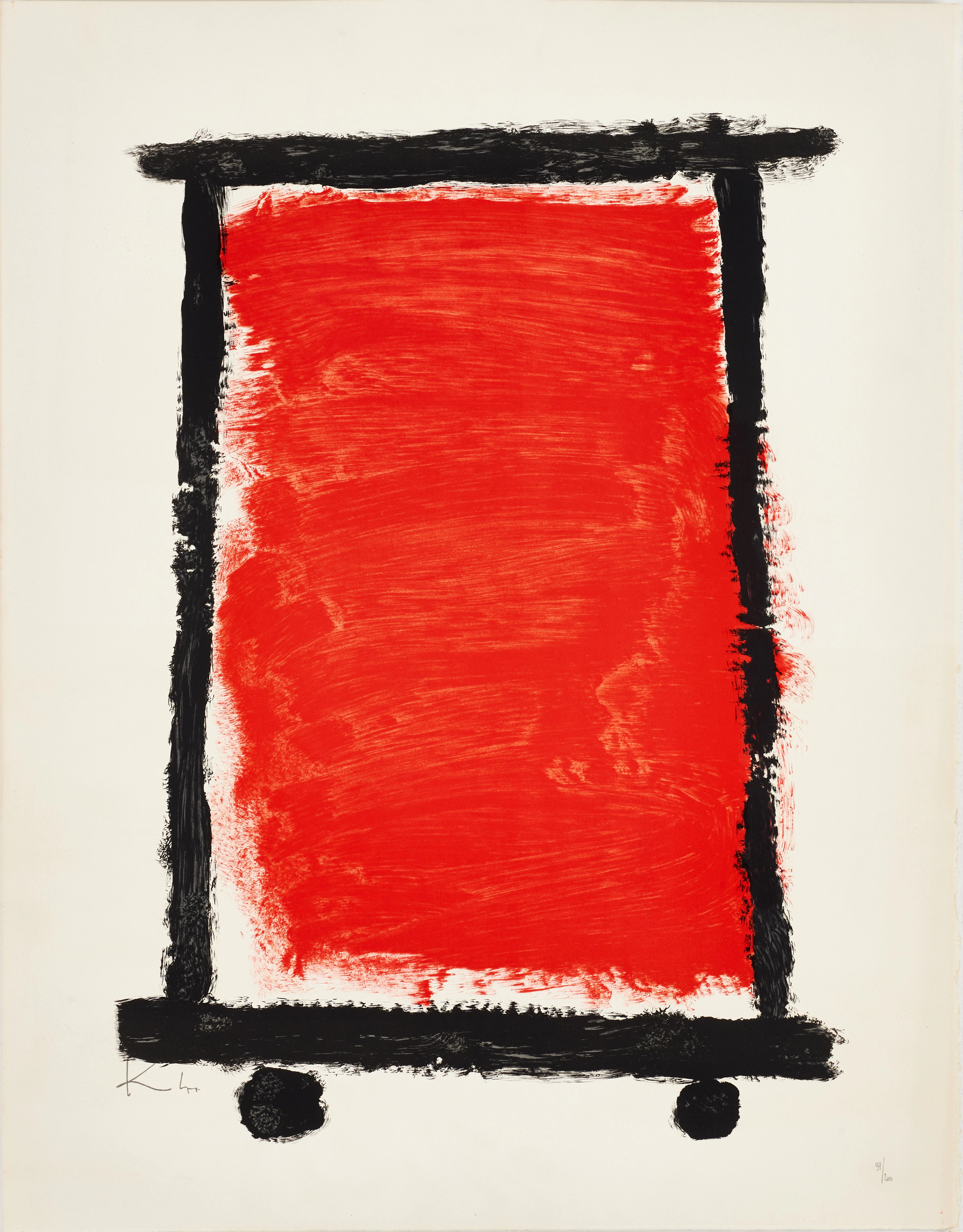 PAUL KLEE (1879-1940) EFTER. Abstrakt komposition, färglitografi 1974.
