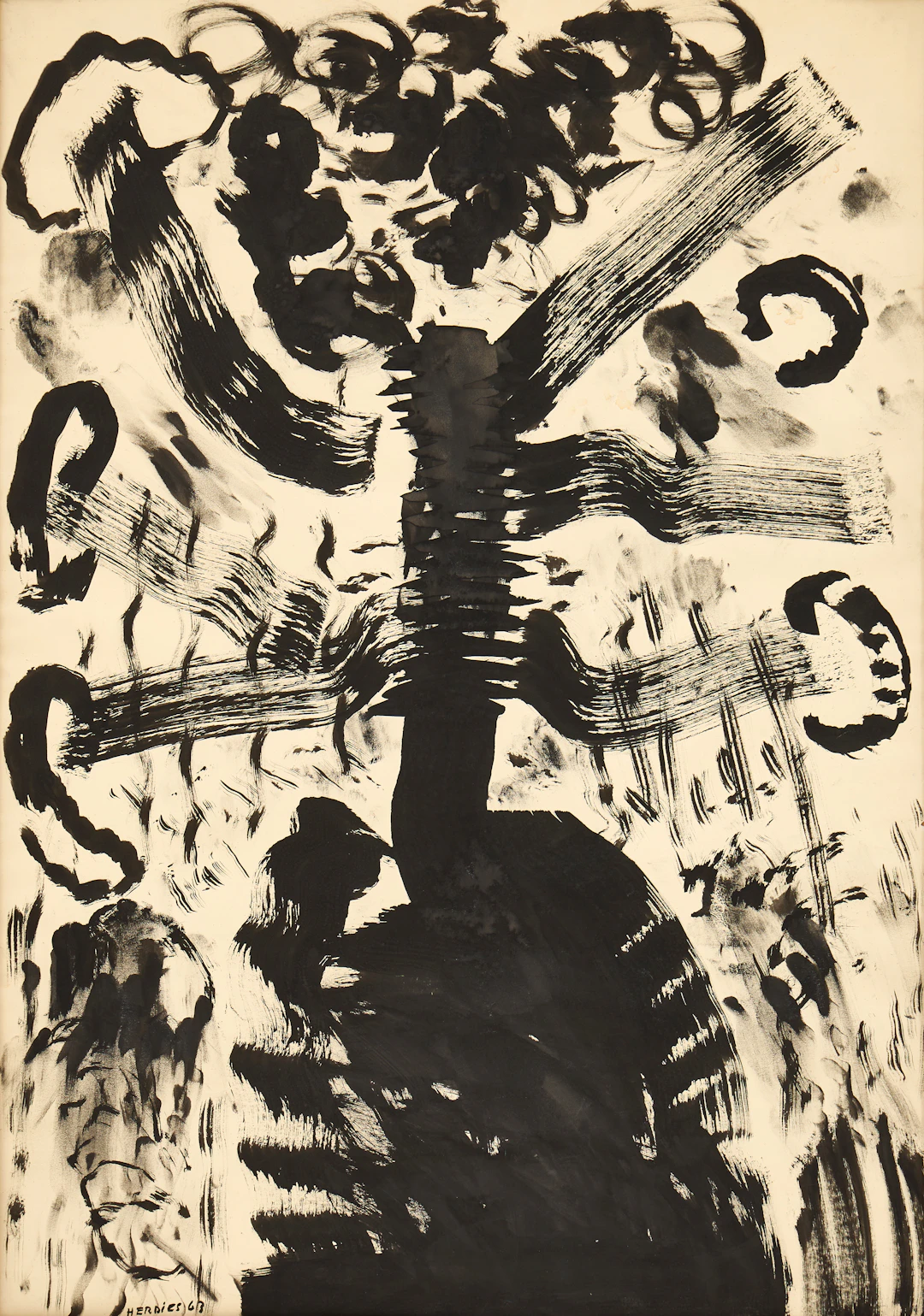 OLIVIER HERDIES (1906-1993). ”Explosiv dans”, signerad, daterad 63
