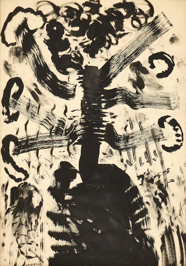 OLIVIER HERDIES (1906-1993). ”Explosiv dans”, signerad, daterad 63