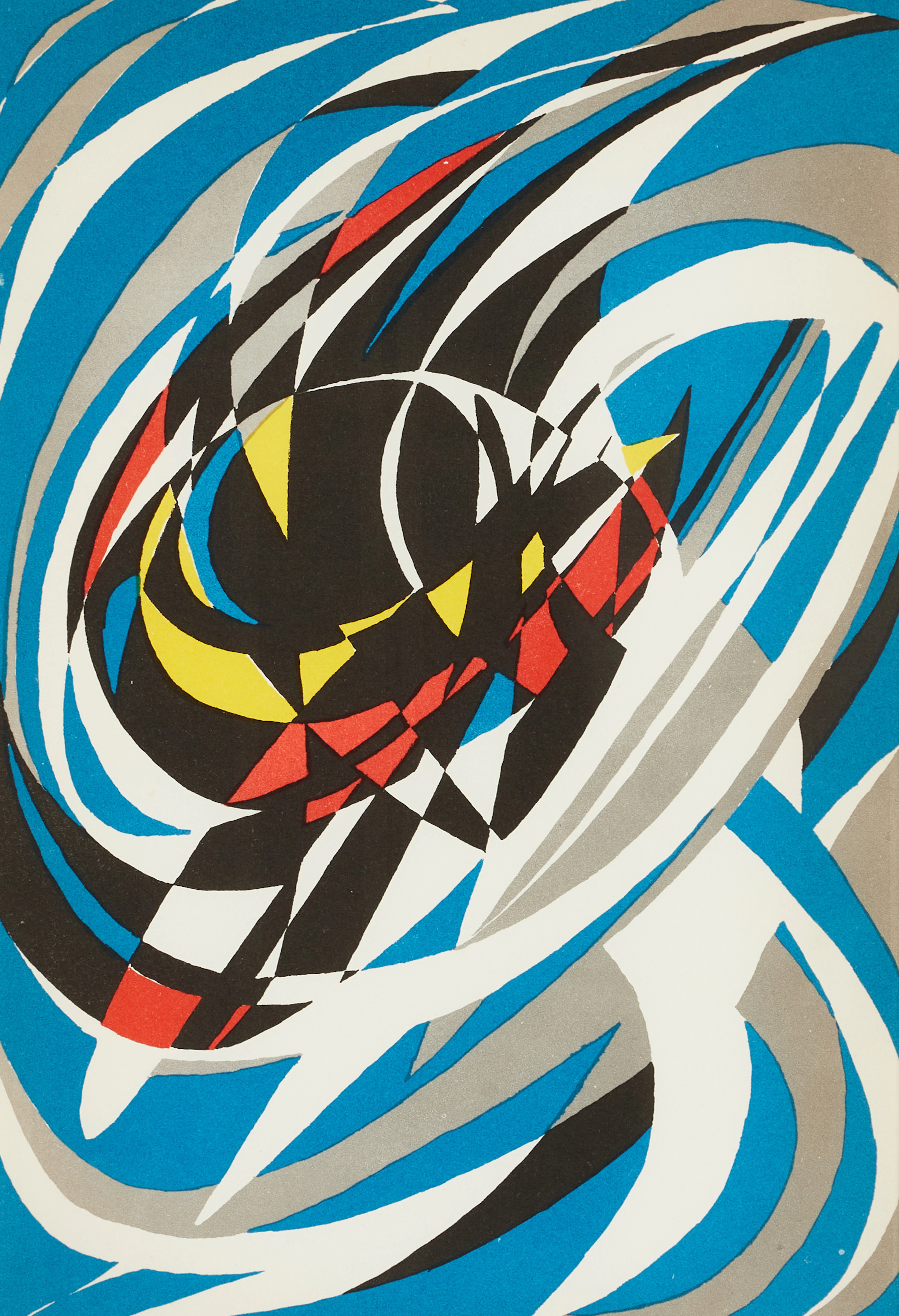 KARL AXEL PEHRSON. efter, Komposition, 1956, färgtryck.