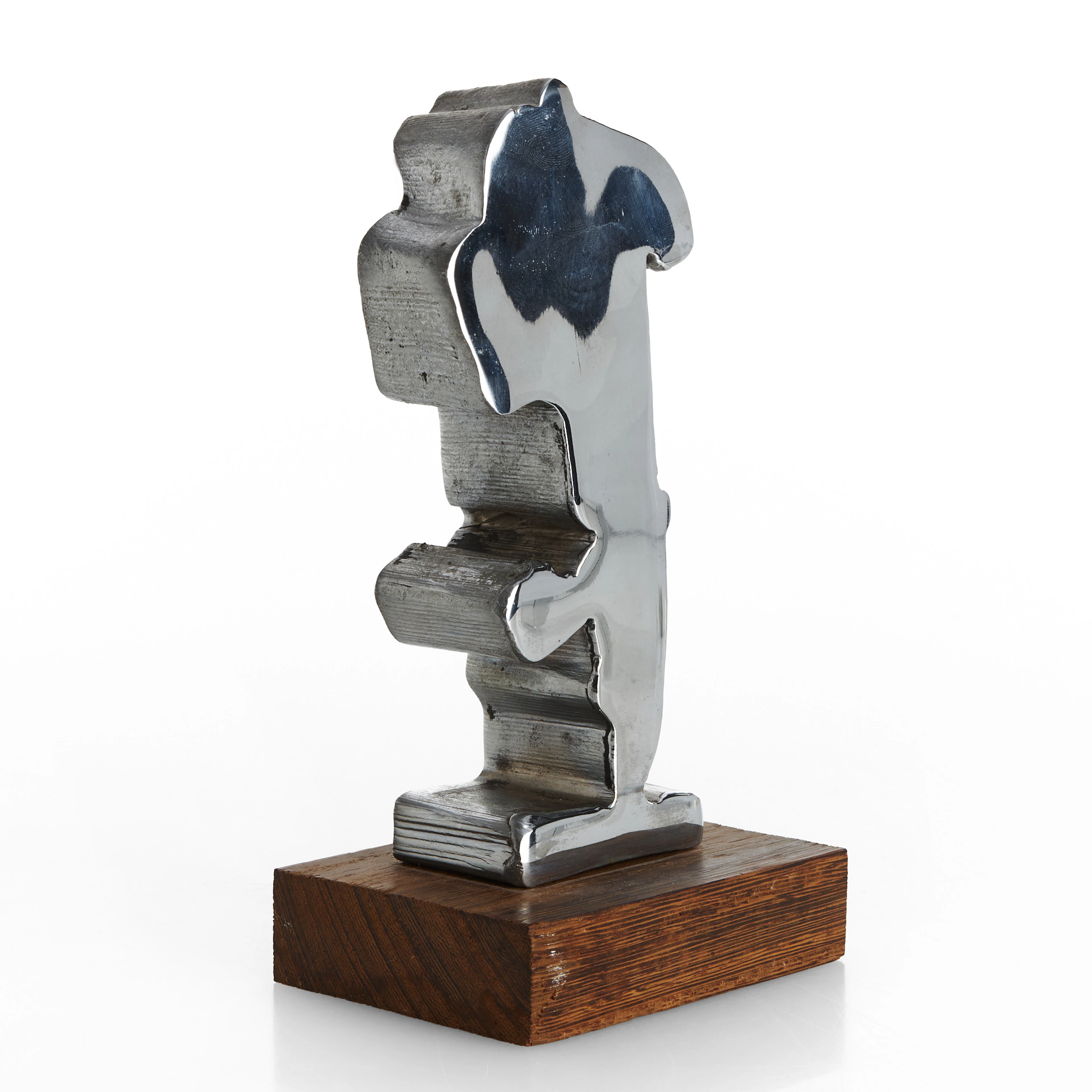 BJÖRN SELDER (1940-1999). TILLSKRIVEN. Skulptur, abstrakt form, stål