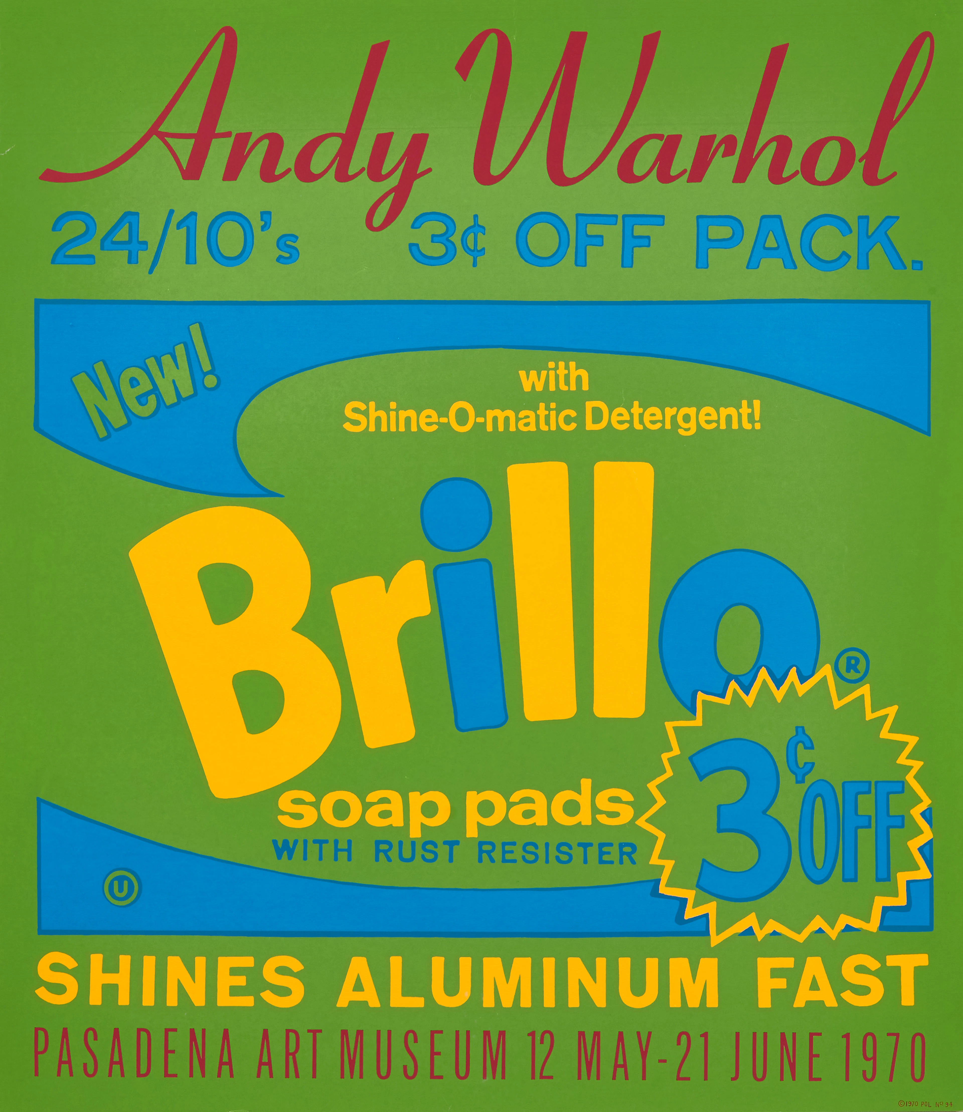 ANDY WARHOL (USA, 1928-1987) (efter), "Brillo" (Exhibition Poster