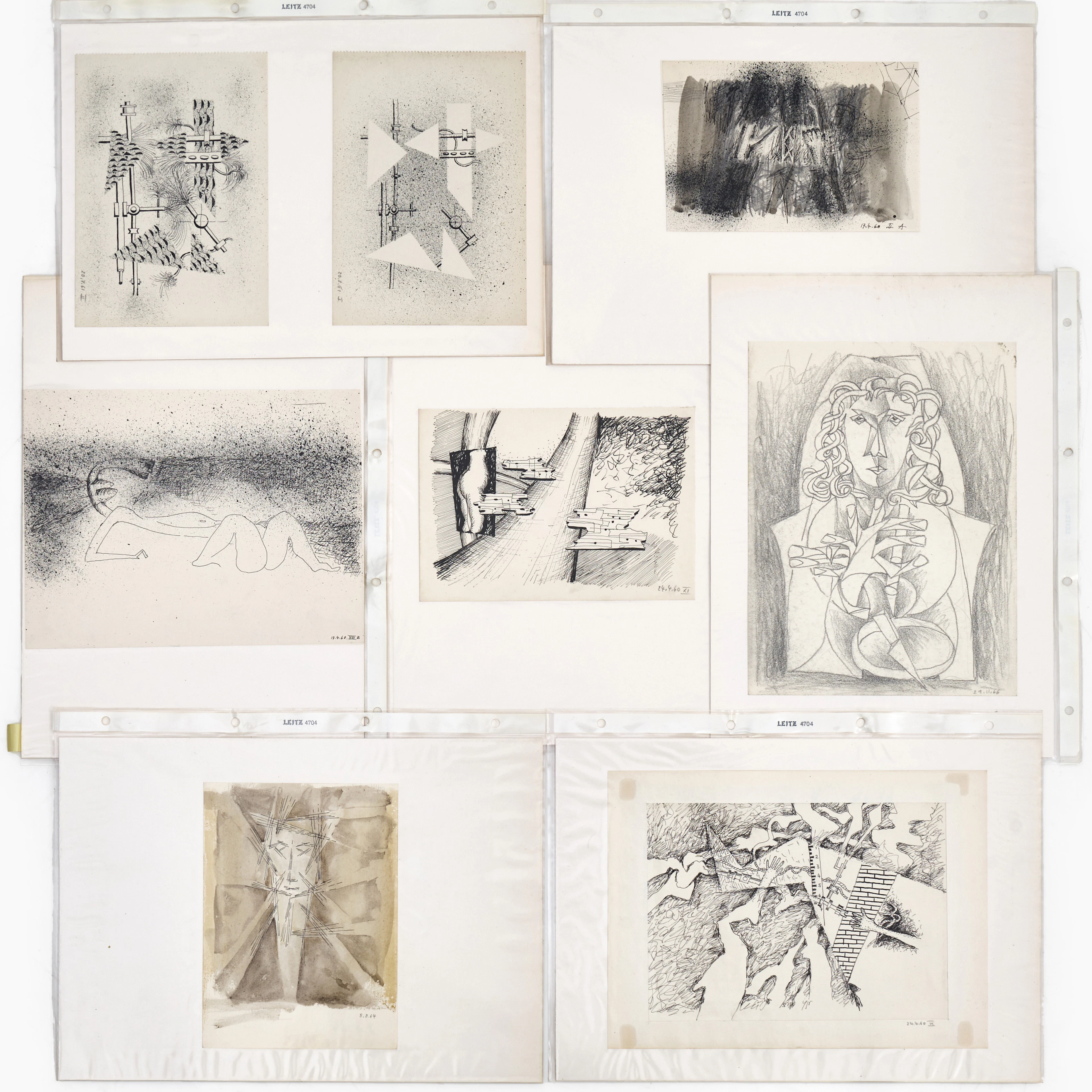 HEINZ SEVENICH (Aachen/Tyskland 1935-2023): (15): Kompositioner, 1960-tal
