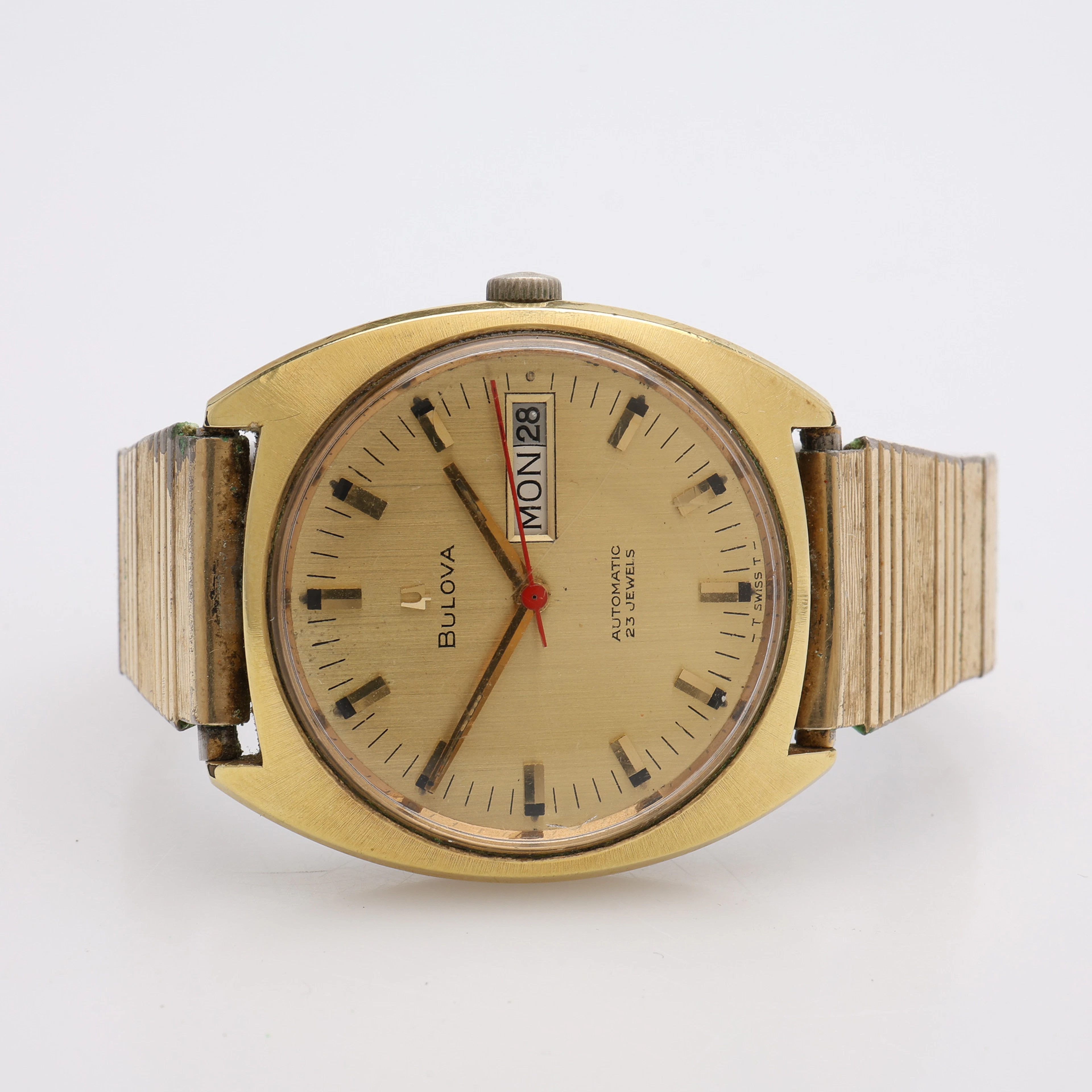 ARMBANDSUR, STÅL, BULOVA, AUTOMATISKT UPPDRAG.