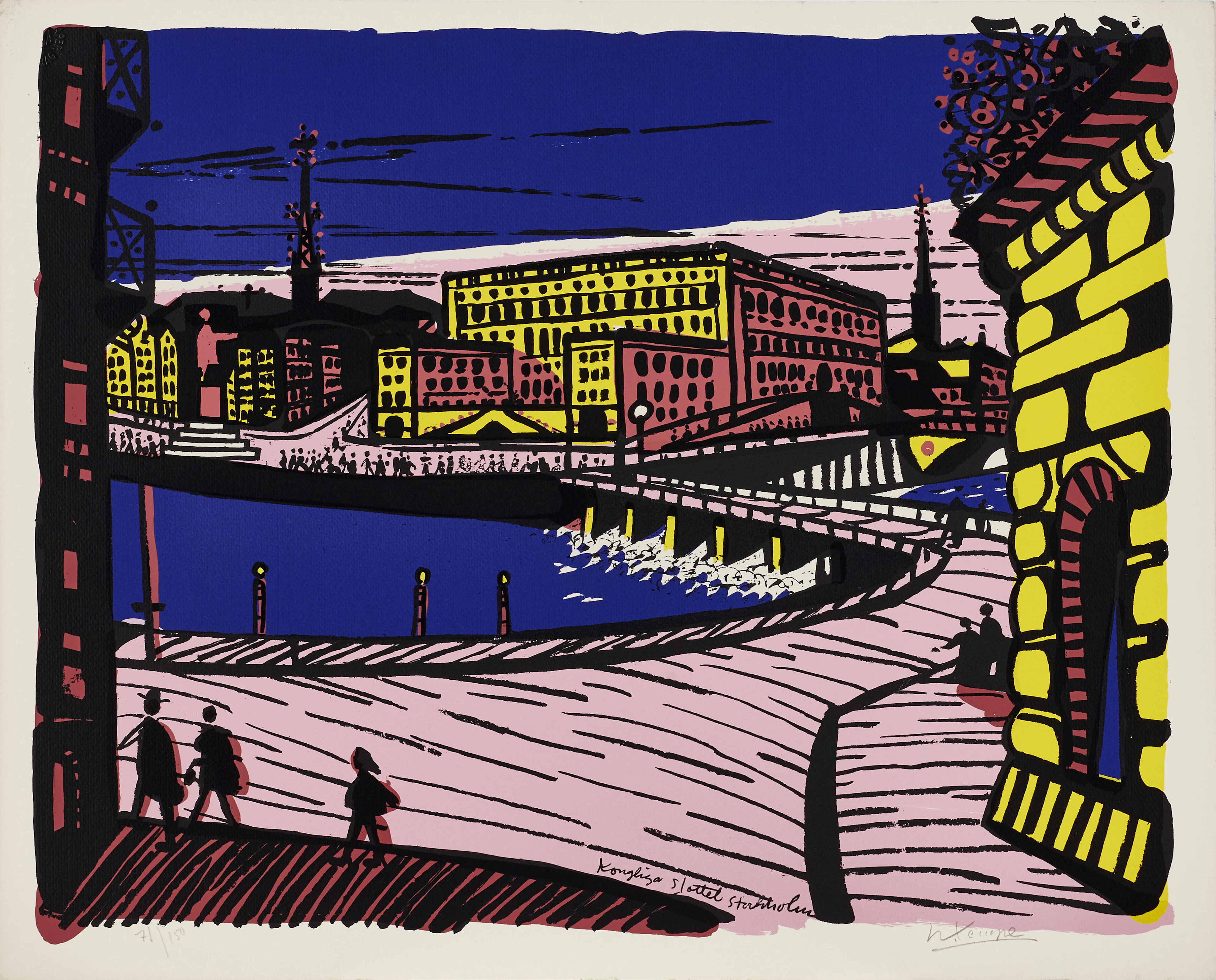 ROLAND KEMPE (1907-1991), Stockholmsvyer, mapp med 3 litografier;